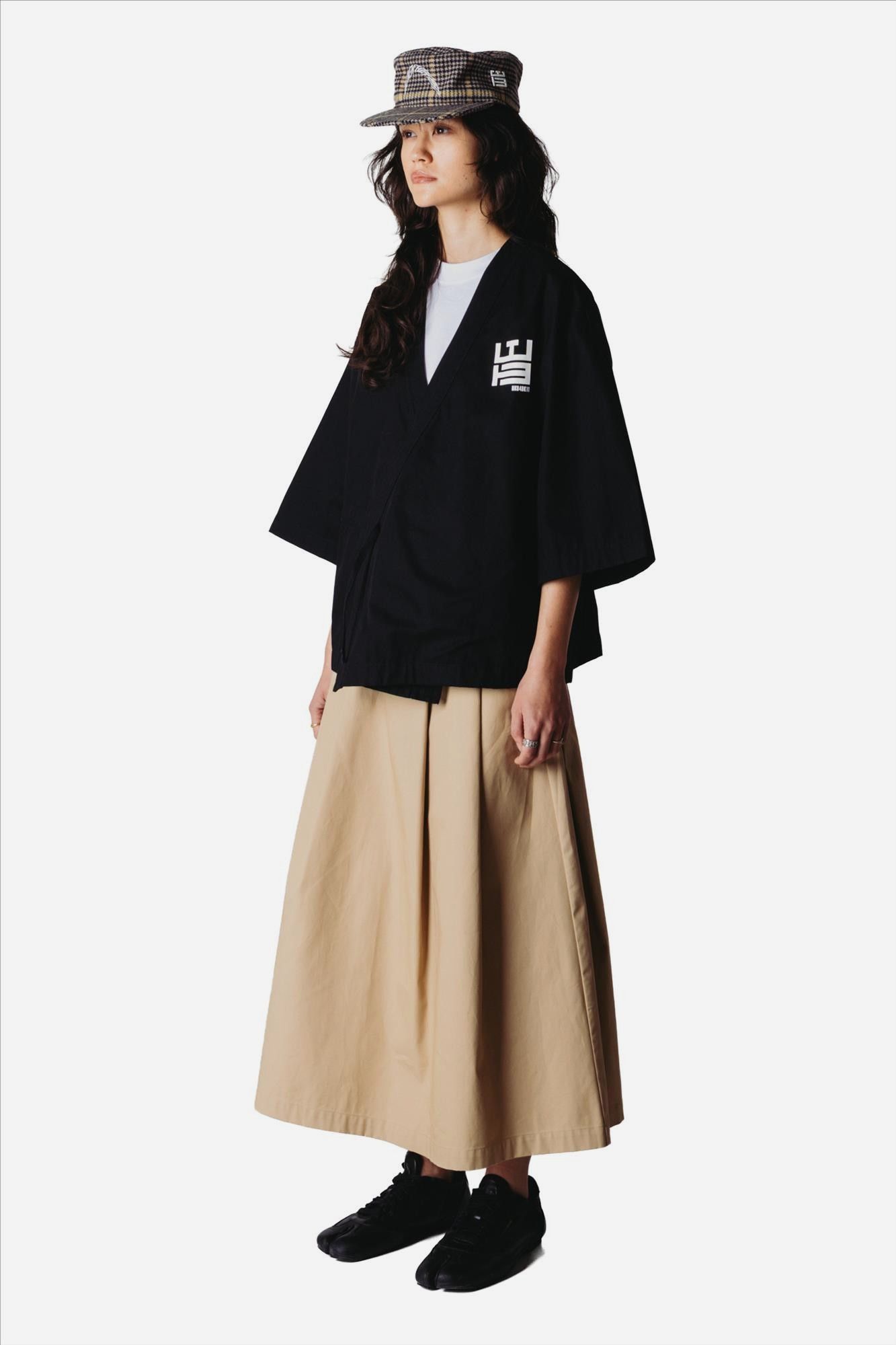 WOODBIRD - Zwart Still kimono jasje