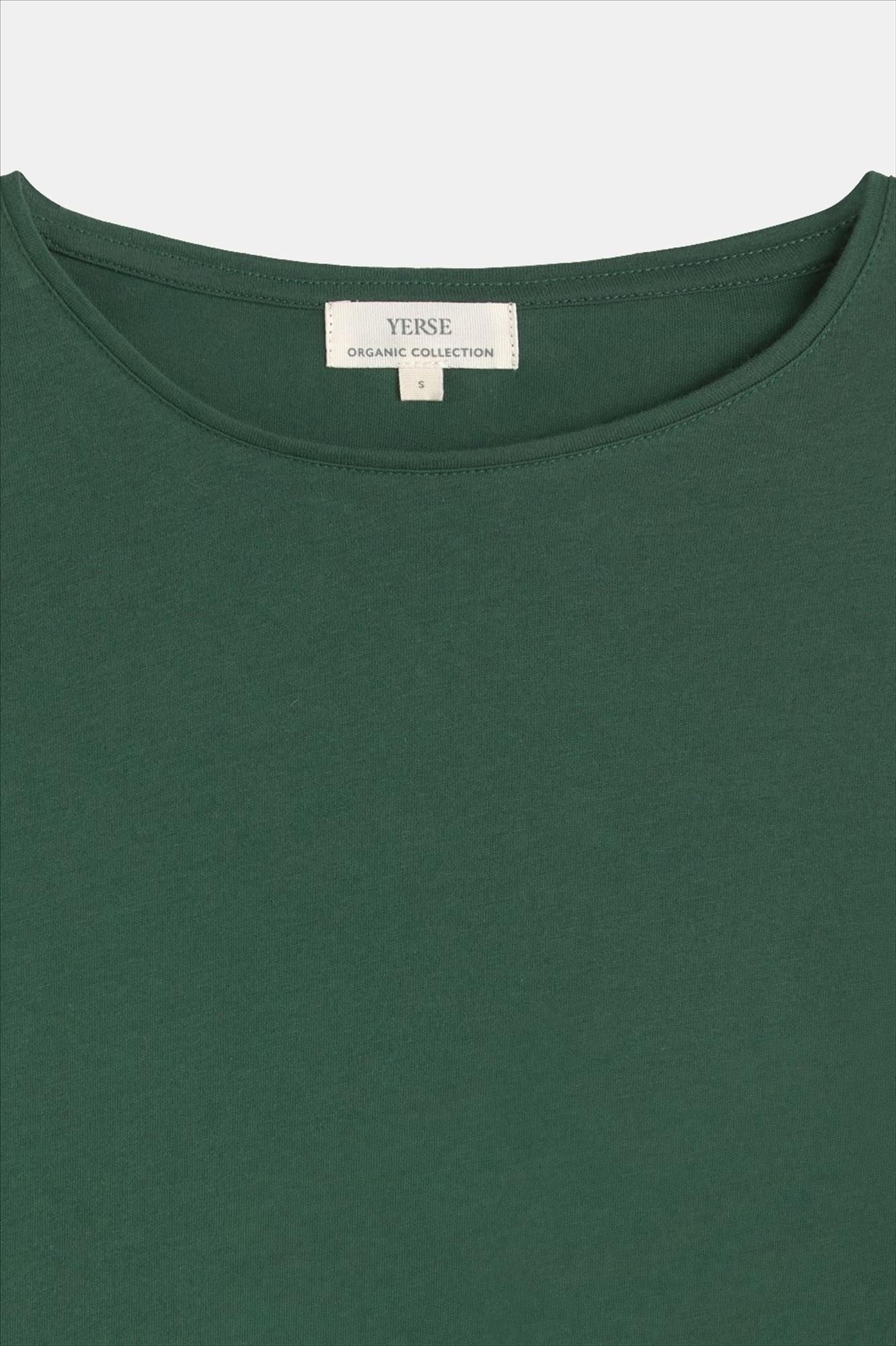 YERSE - Donkergroene Basic longsleeve