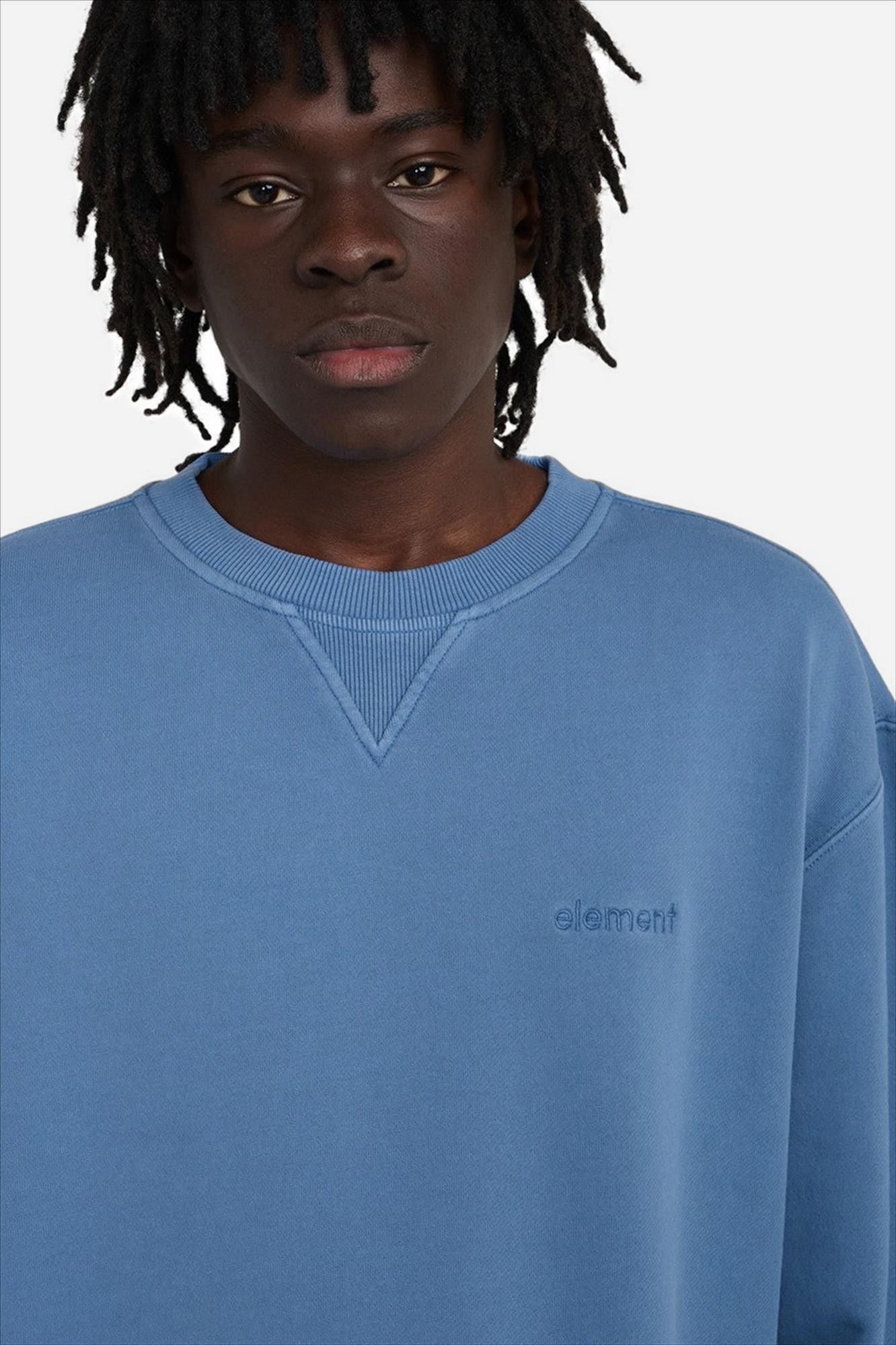 Element - Lichtblauwe Lowcase Pigment sweater