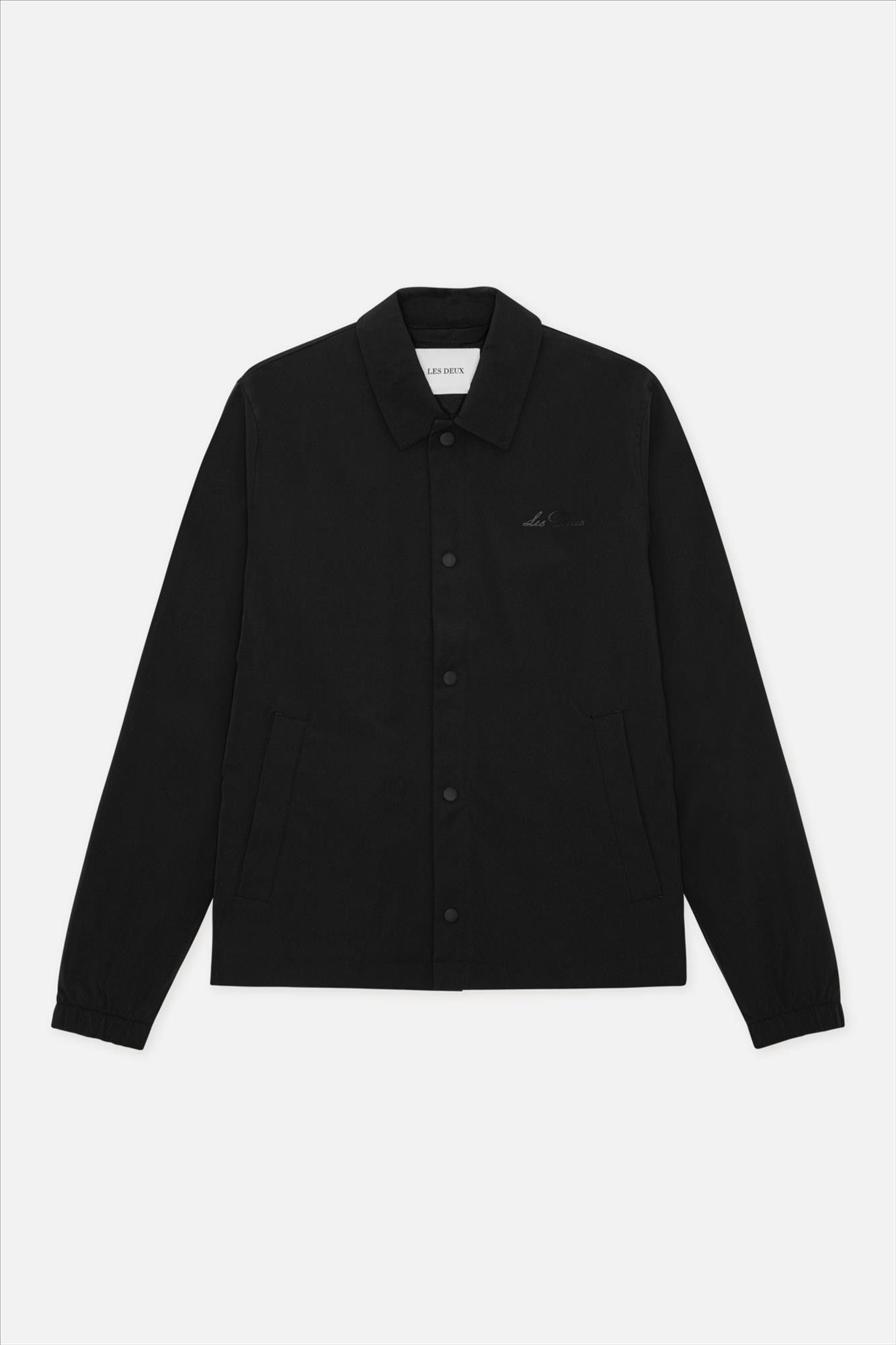 LES DEUX  - Zwarte Idris Coach jacket