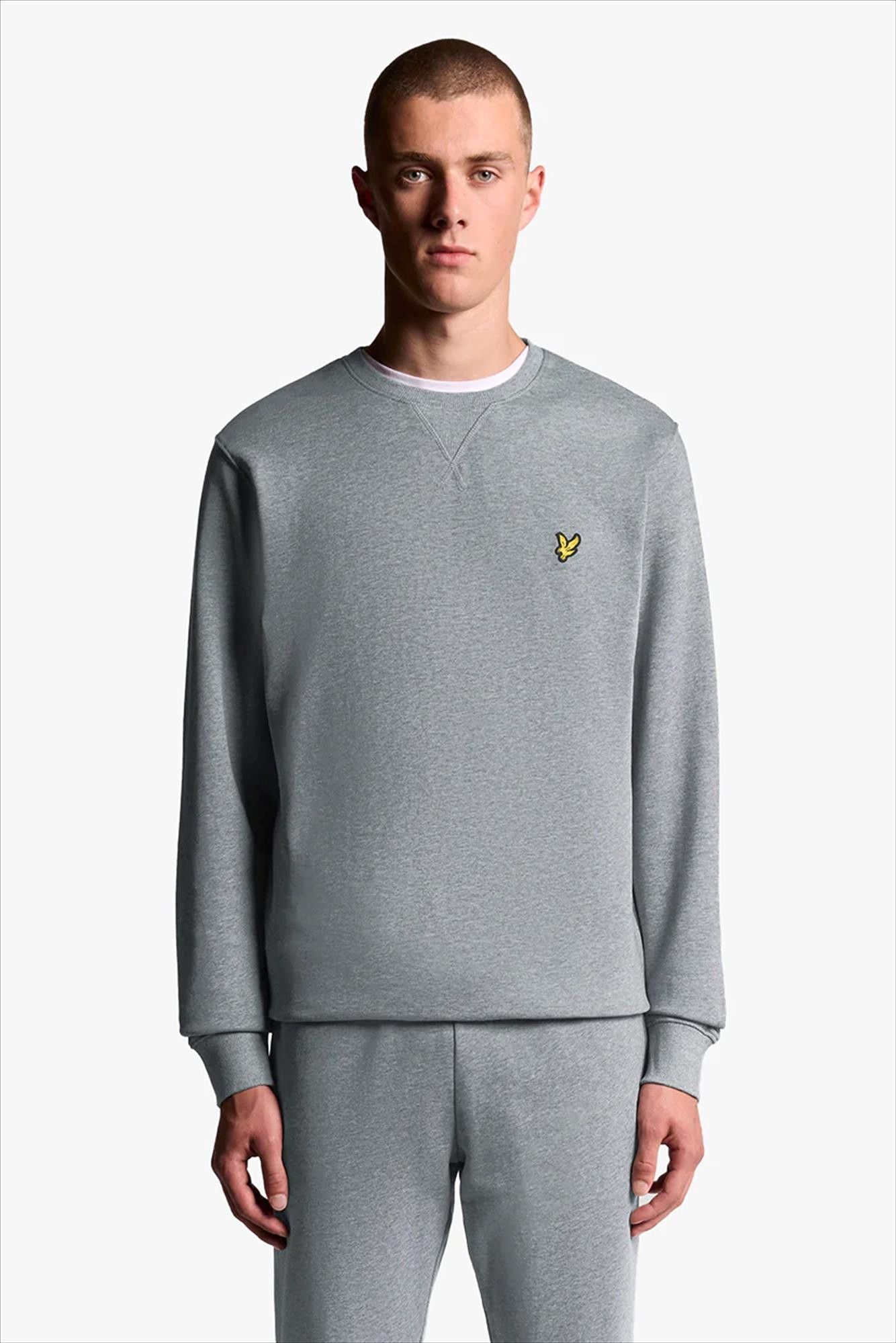 Lyle & Scott - Grijze Crew Neck sweater