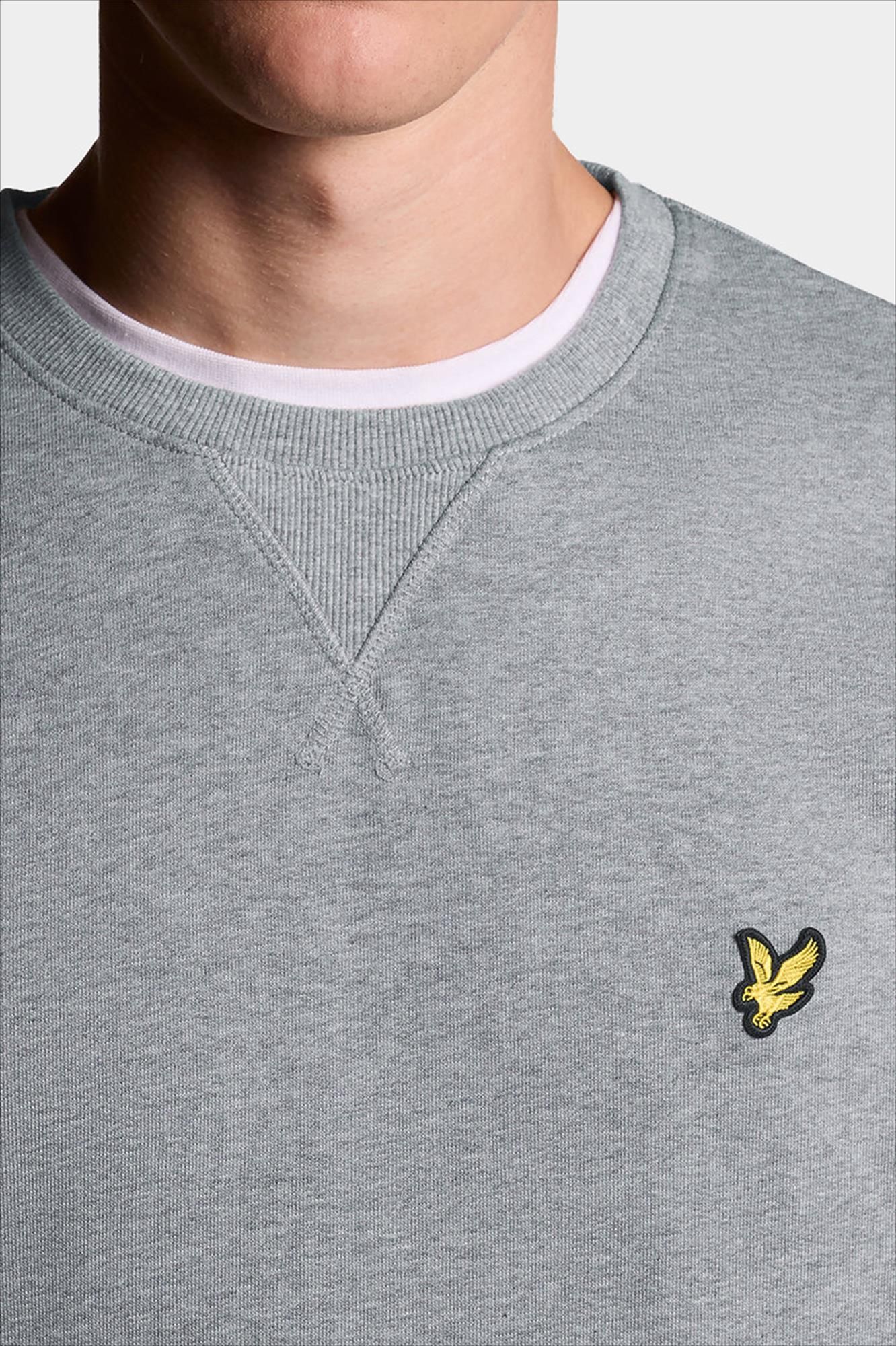 Lyle & Scott - Grijze Crew Neck sweater