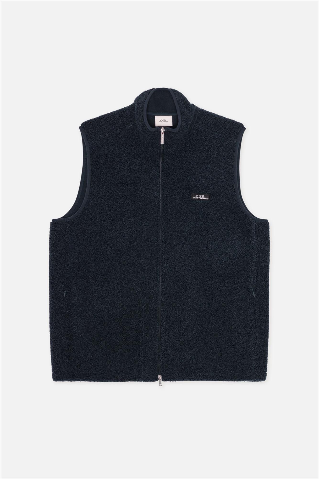 LES DEUX  - Donkerblauw Patch Teddy vestje