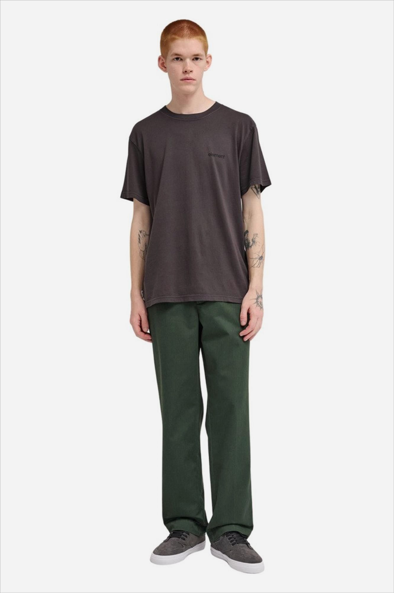 Element - Donkergroene Relax Work chino