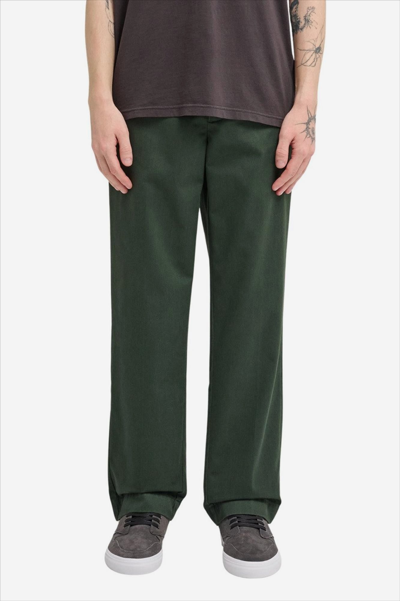 Element - Donkergroene Relax Work chino