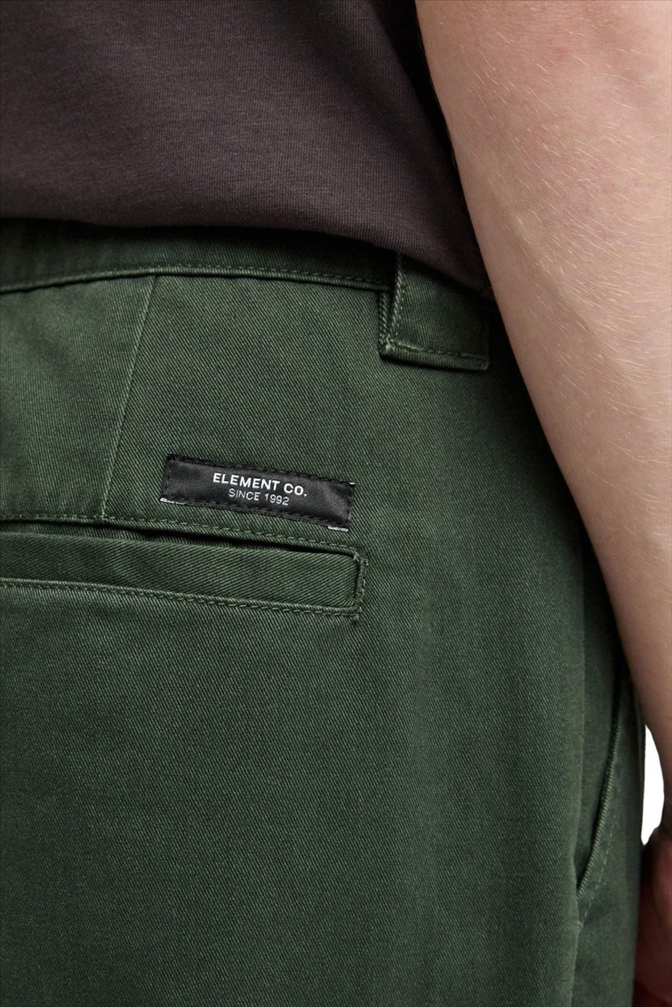Element - Donkergroene Relax Work chino