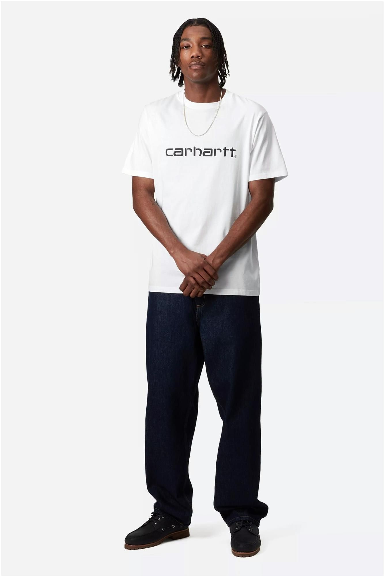 Carhartt WIP - Witte Script LogoT-shirt