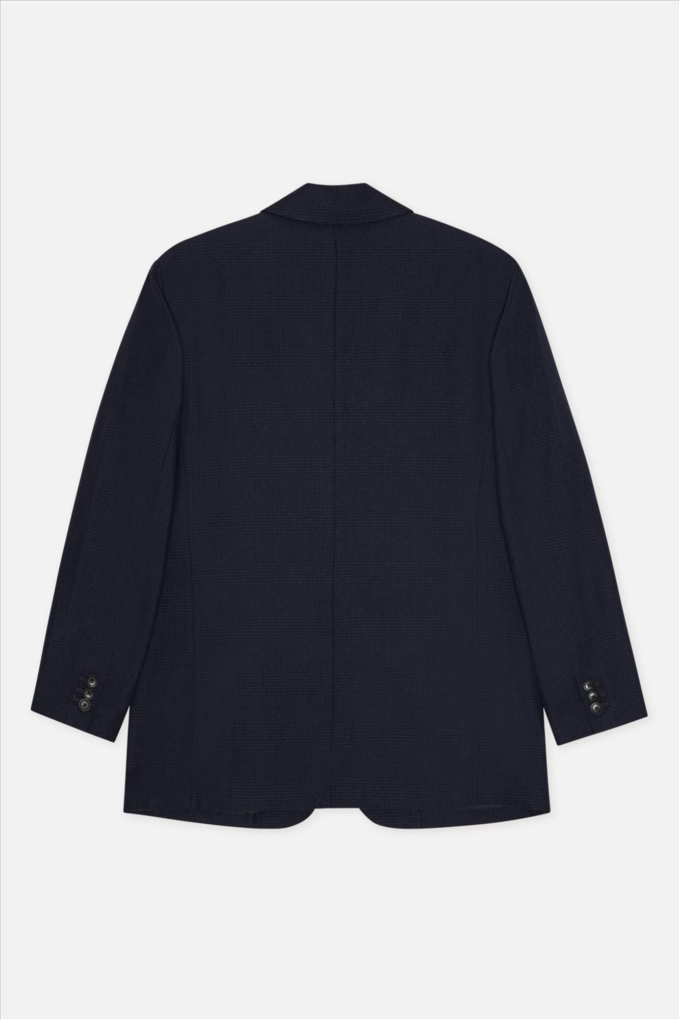 LES DEUX  - Donkerblauwe James Houndstooth blazer