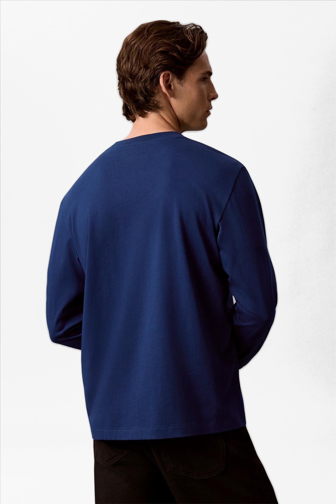 Calvin Klein Jeans - Blauwe Easy Monogram longsleeve