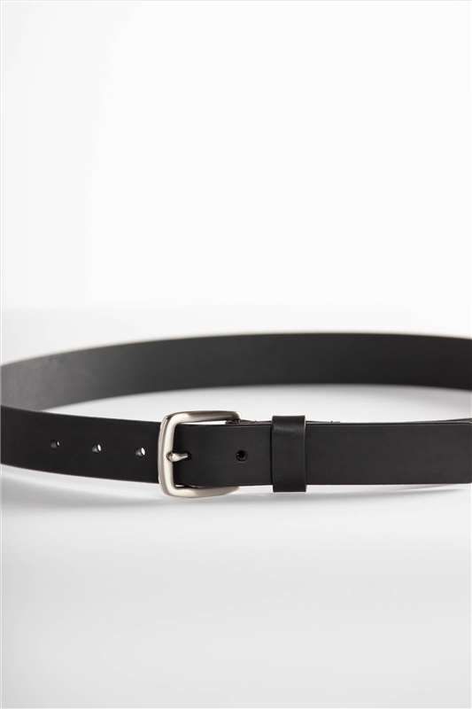 Vano - Zwarte leren riem