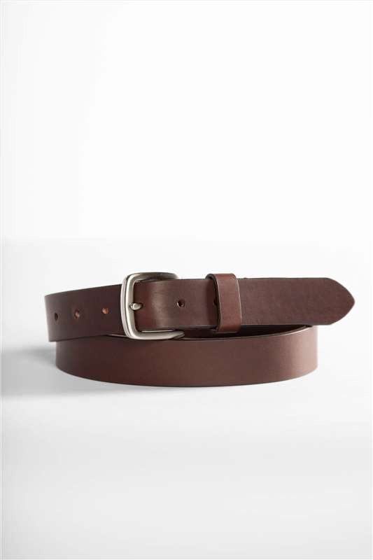Vano - Donkerbruine lederen riem