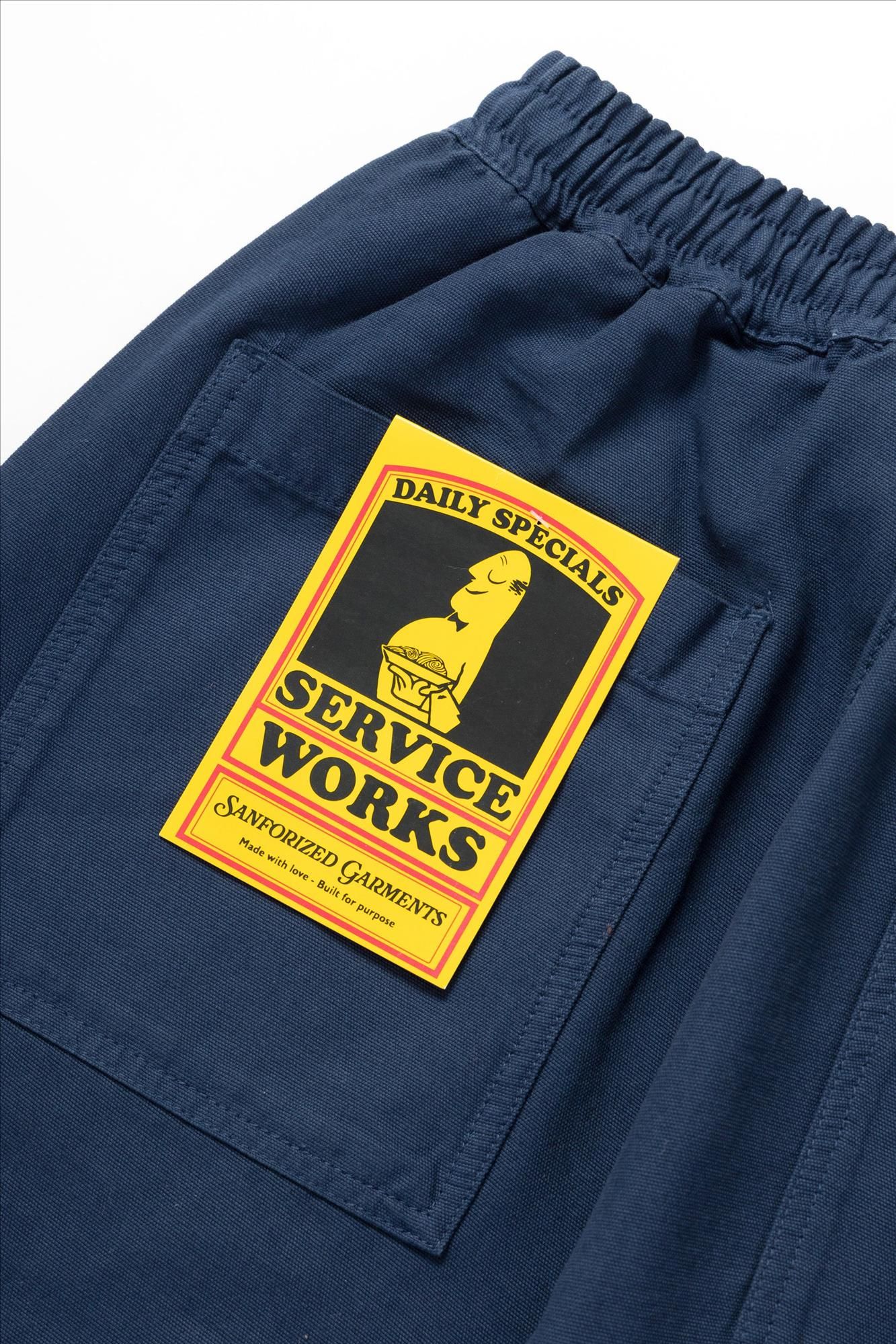 Service Works - Donkerblauwe Classic Chef broek