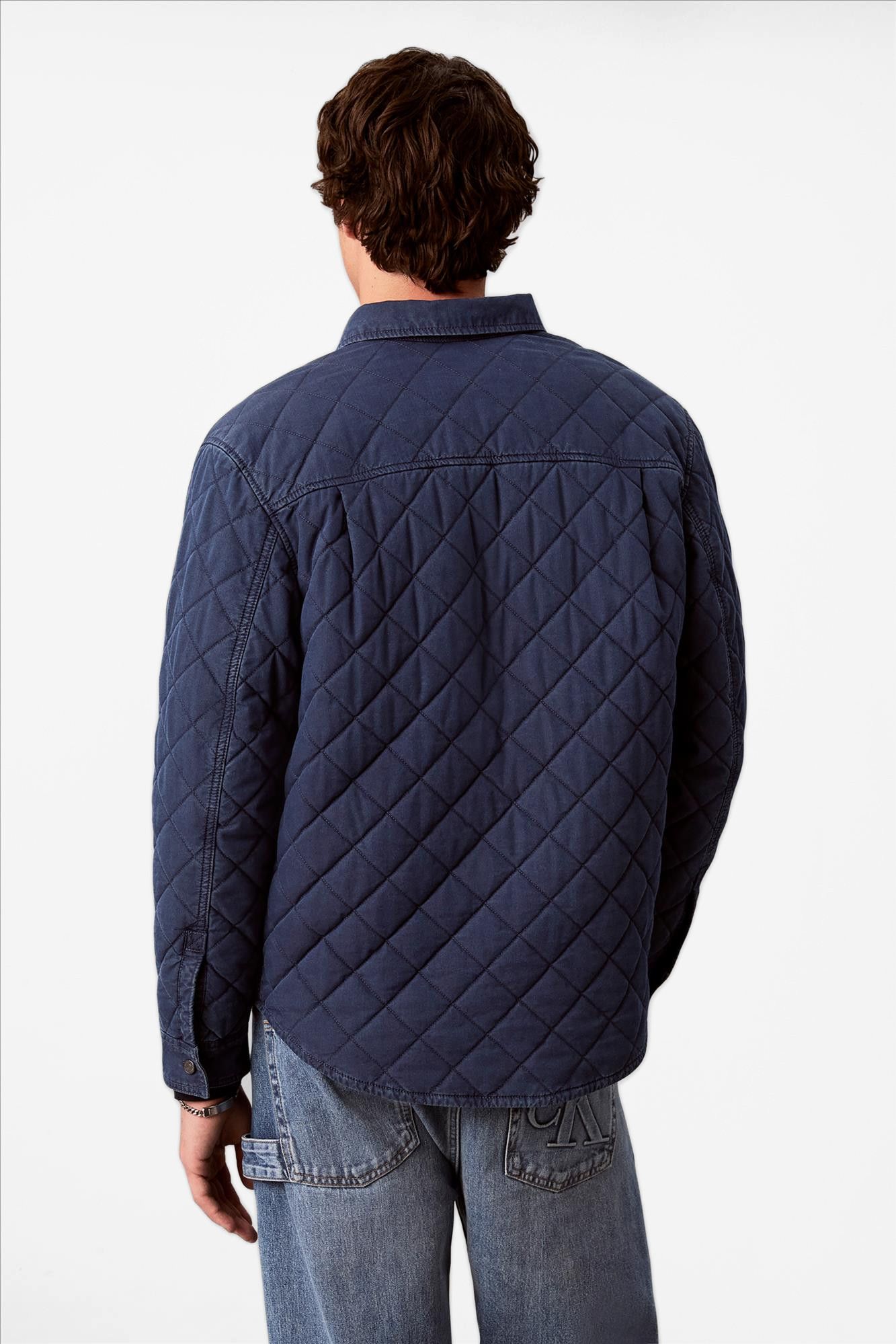 Calvin Klein Jeans - Donkerblauwe Quilted overhemdjas
