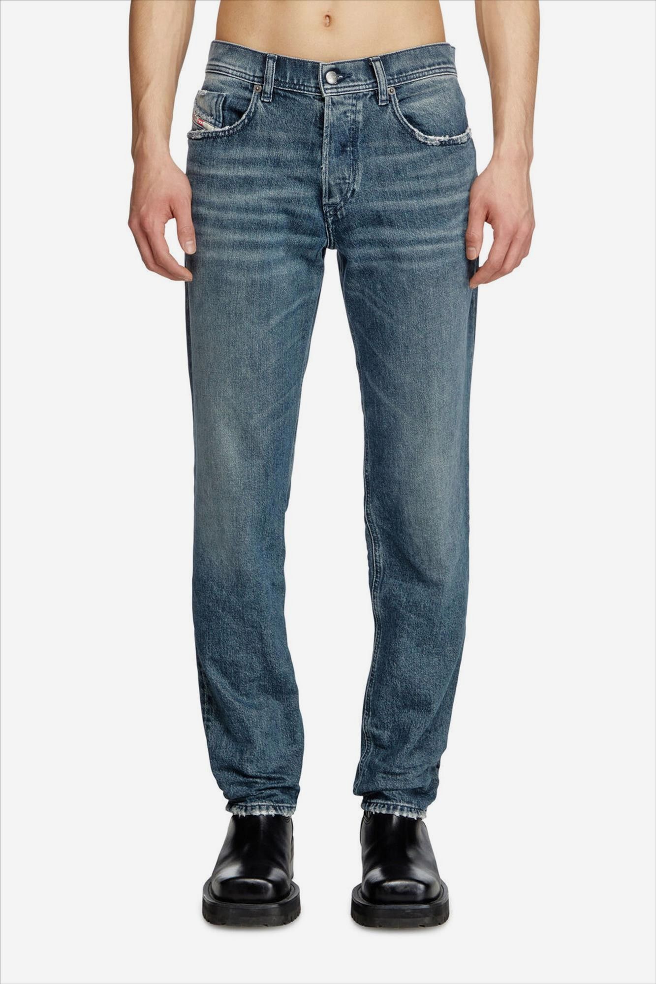 Diesel - Donkerblauwe 2023 D-Finitive tapered jeans