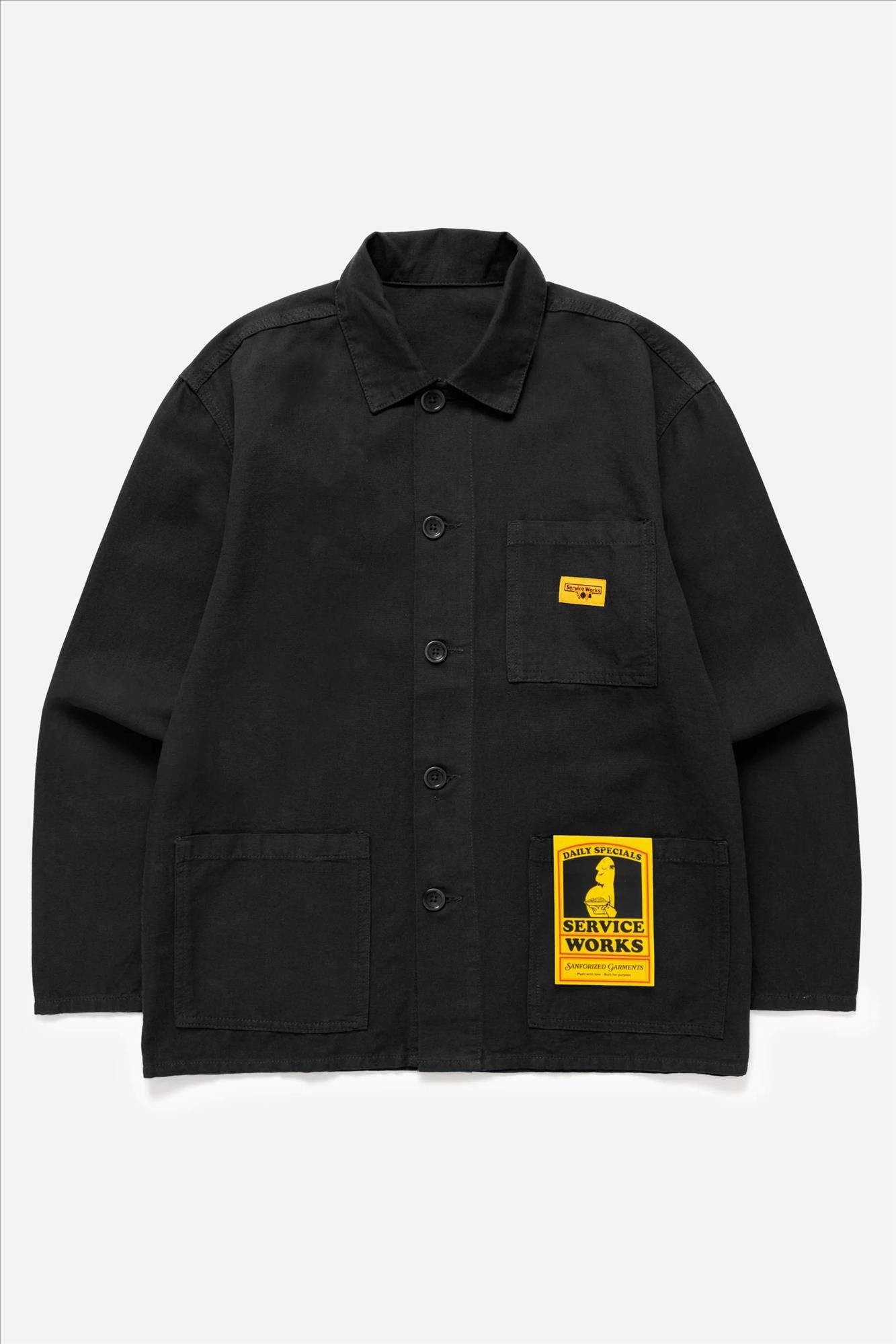 Service Works - Zwart Classic Chore overhemd