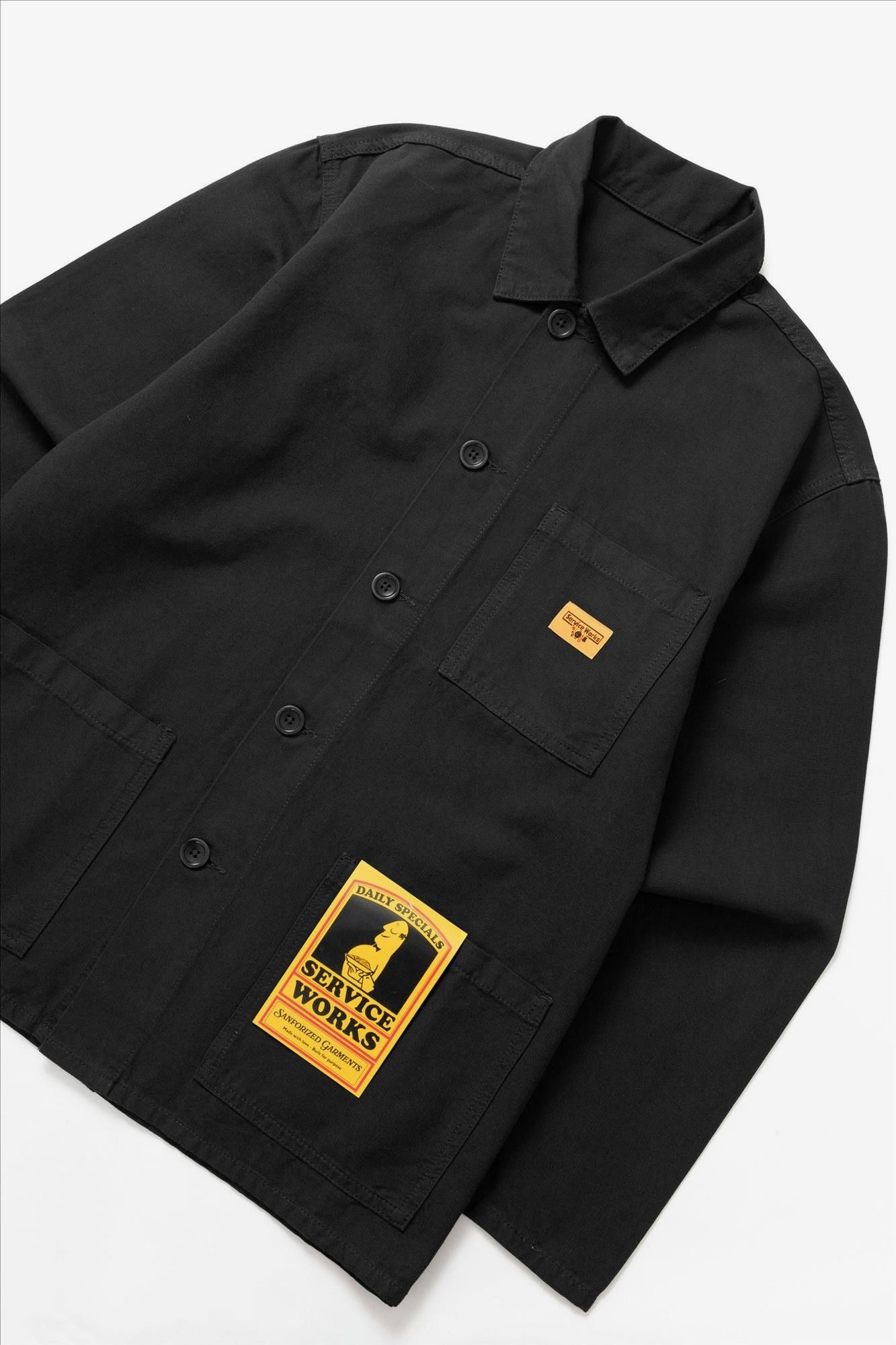 Service Works - Zwart Classic Chore overhemd