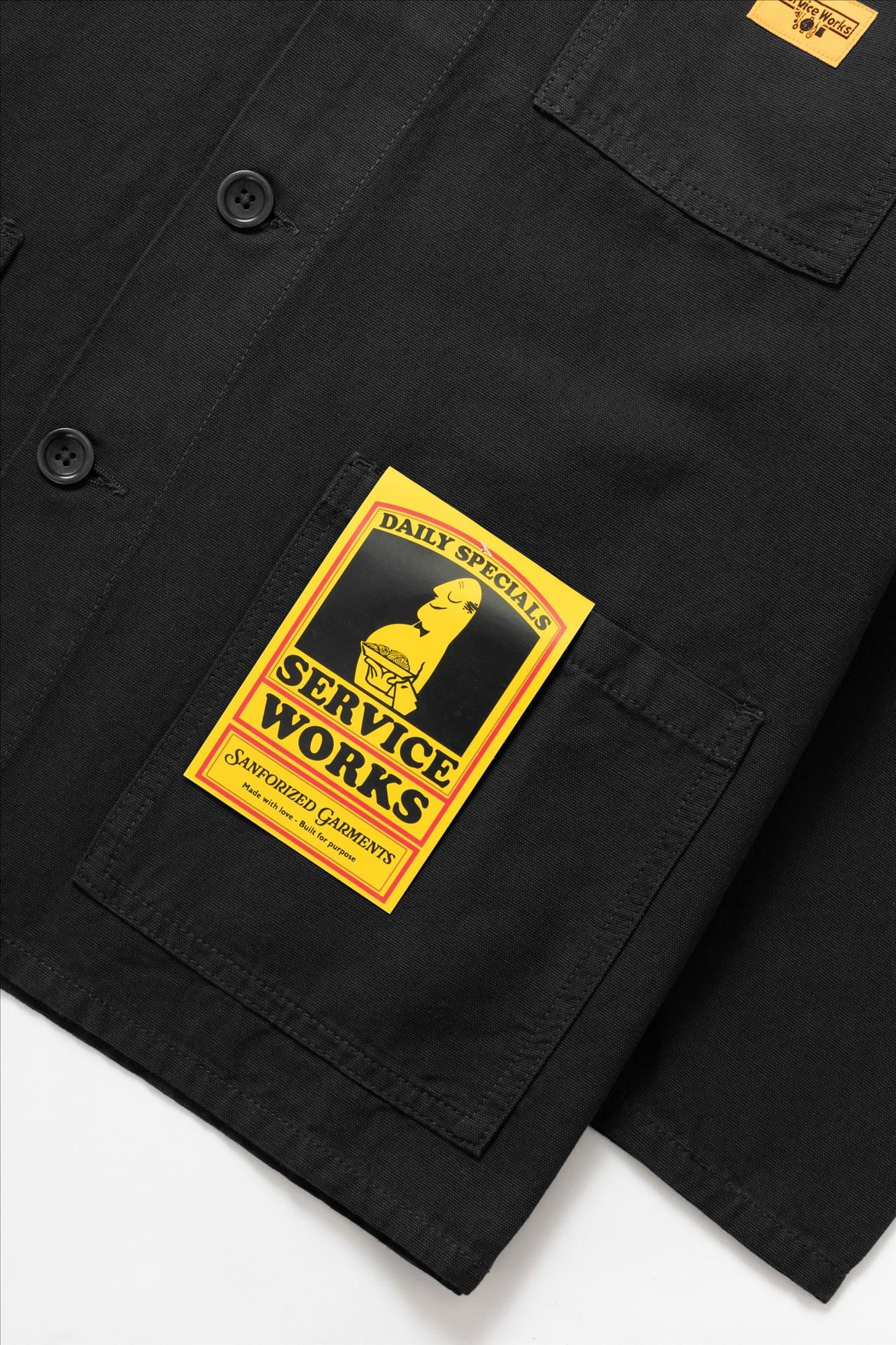 Service Works - Zwart Classic Chore overhemd