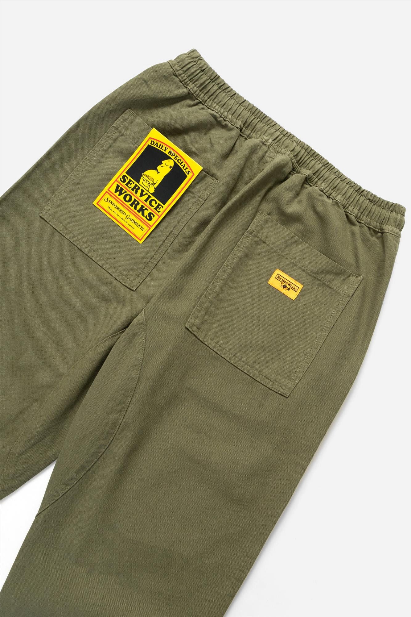 Service Works - Groene Classic Chef broek