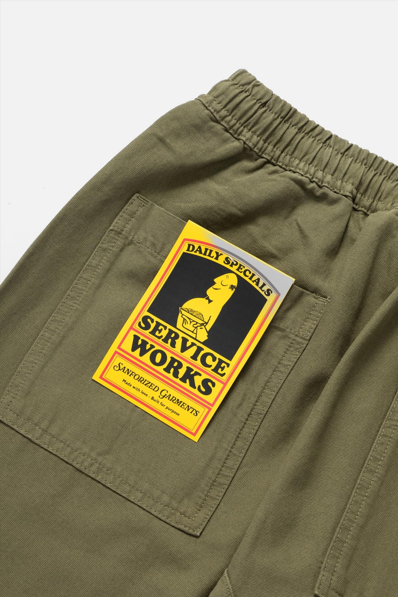 Service Works - Groene Classic Chef broek