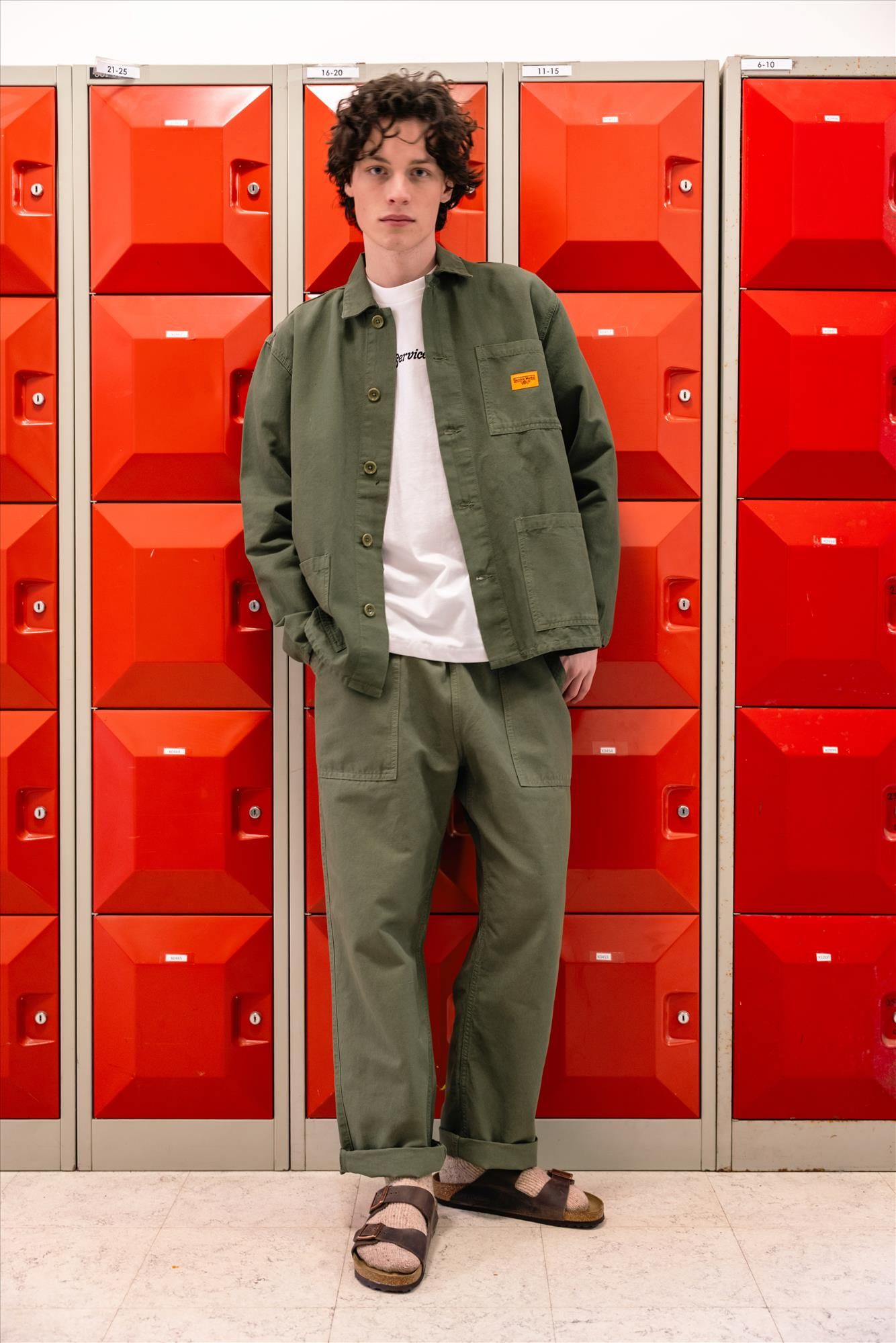 Service Works - Groene Classic Chef broek