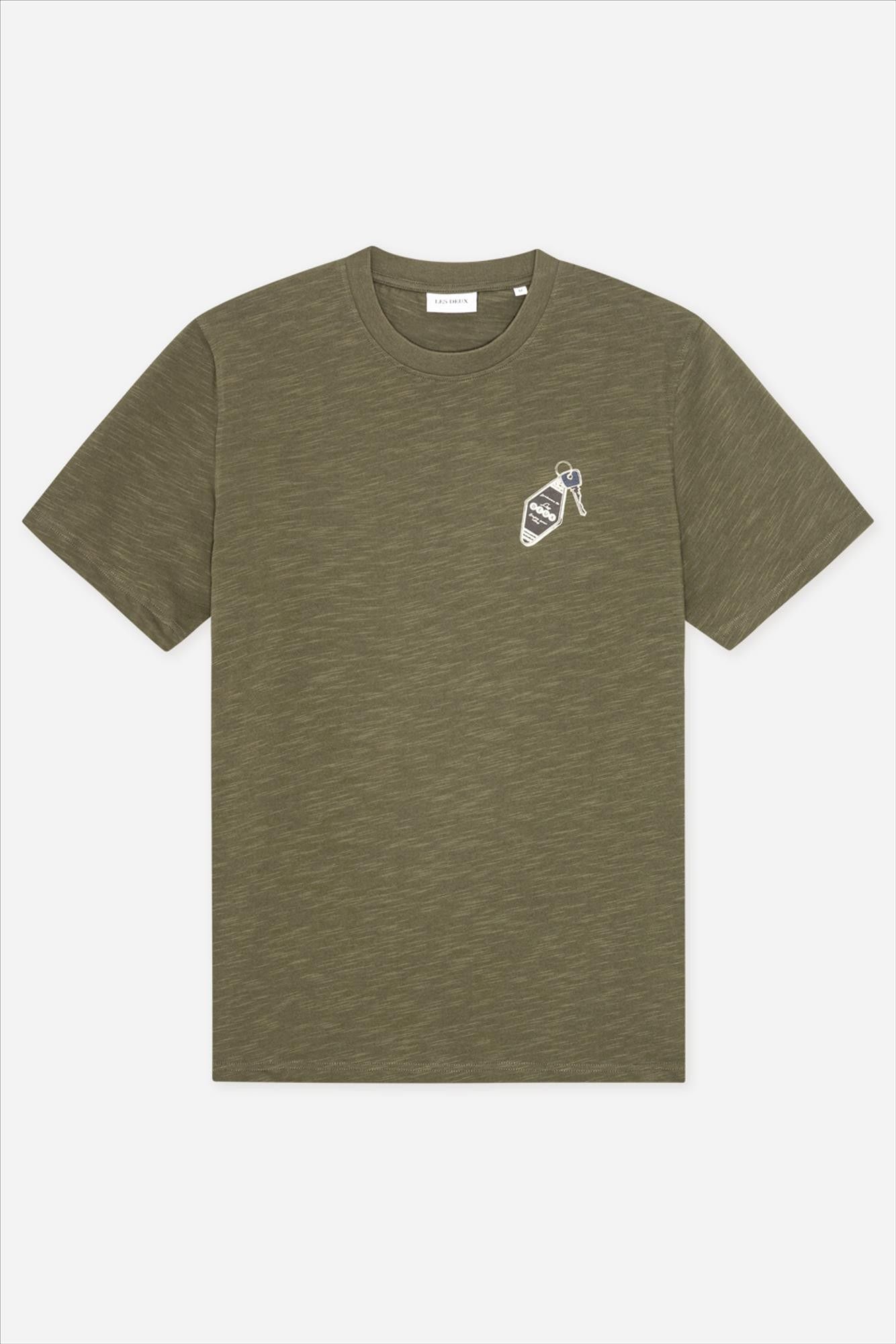 LES DEUX  - Olijfgroene Ben Troy T-shirt