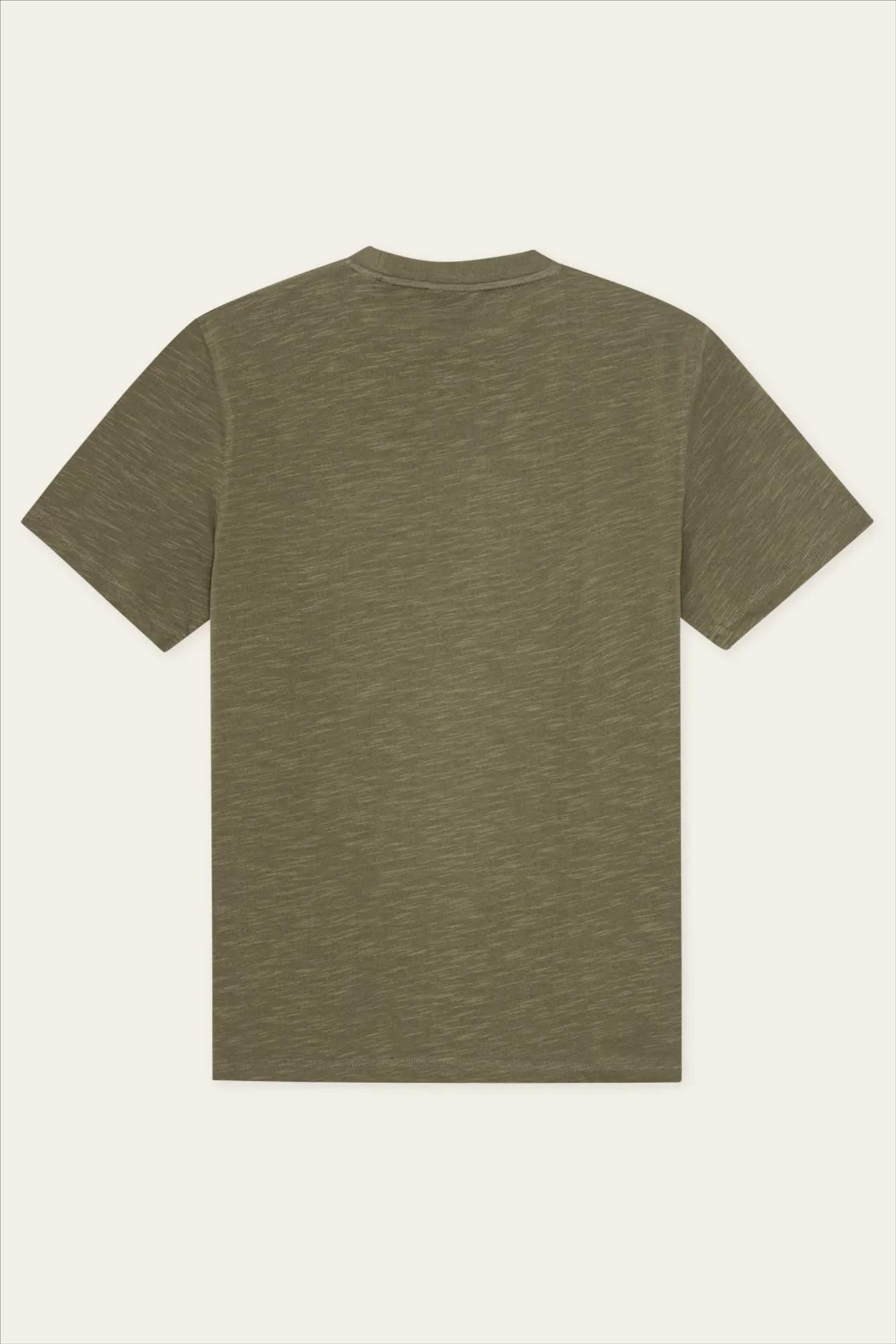 LES DEUX  - Olijfgroene Ben Troy T-shirt