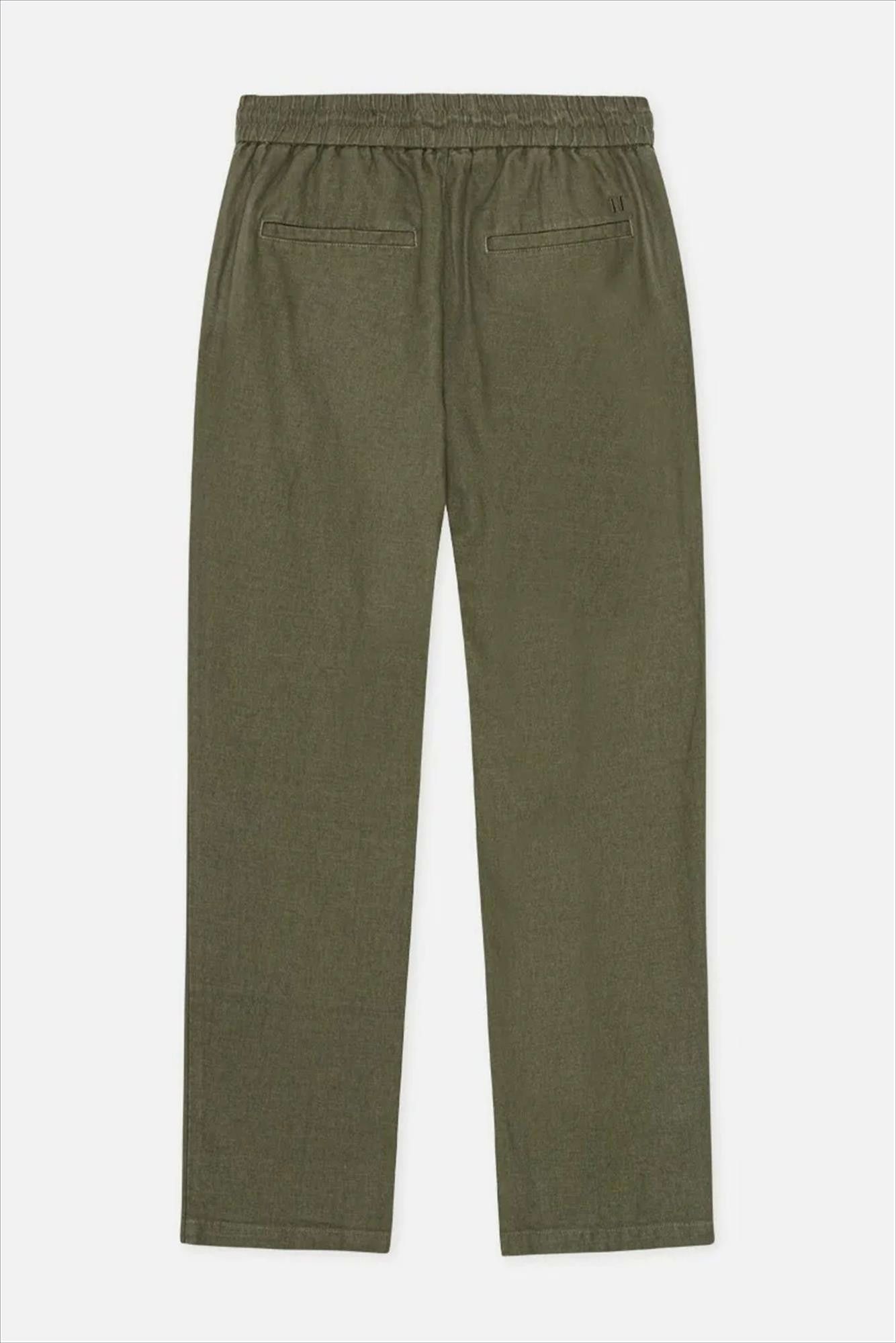 LES DEUX  - Olijfgroene Patrick Linen broek