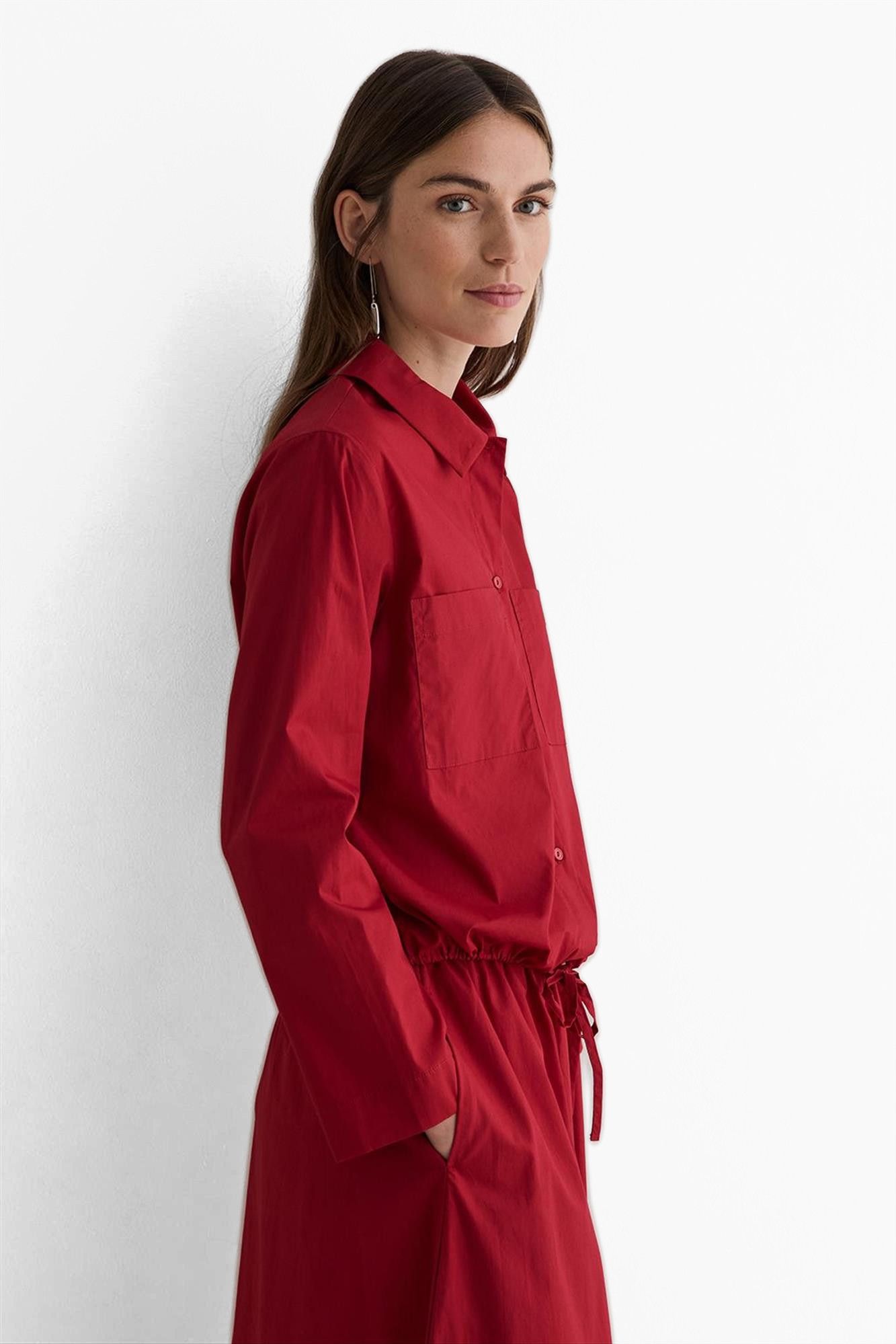 YERSE - Rode Poplin blouse