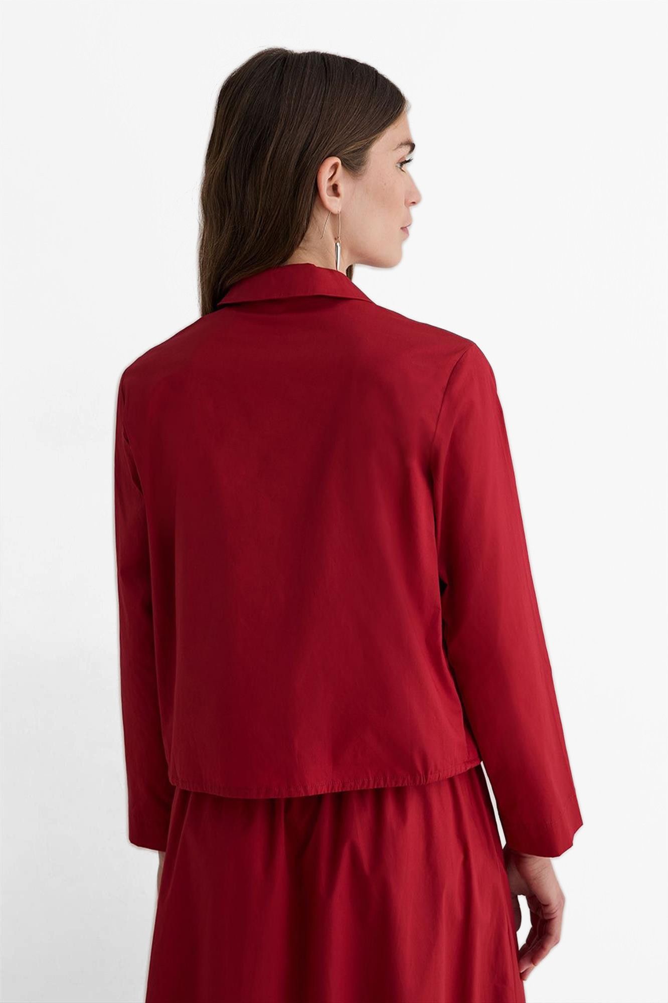 YERSE - Rode Poplin blouse