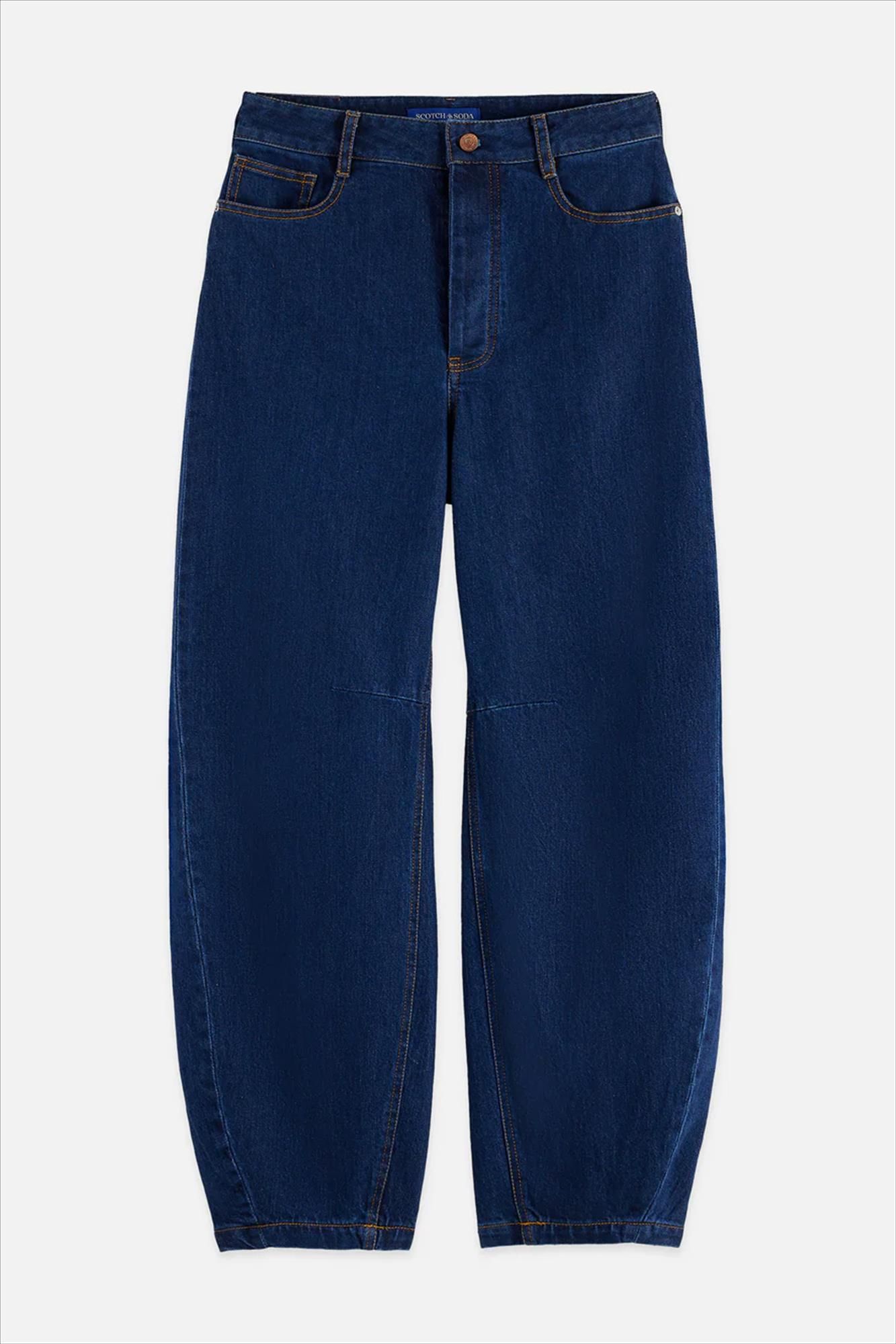 Scotch & Soda - Donkerblauwe The Loop barrel jeans
