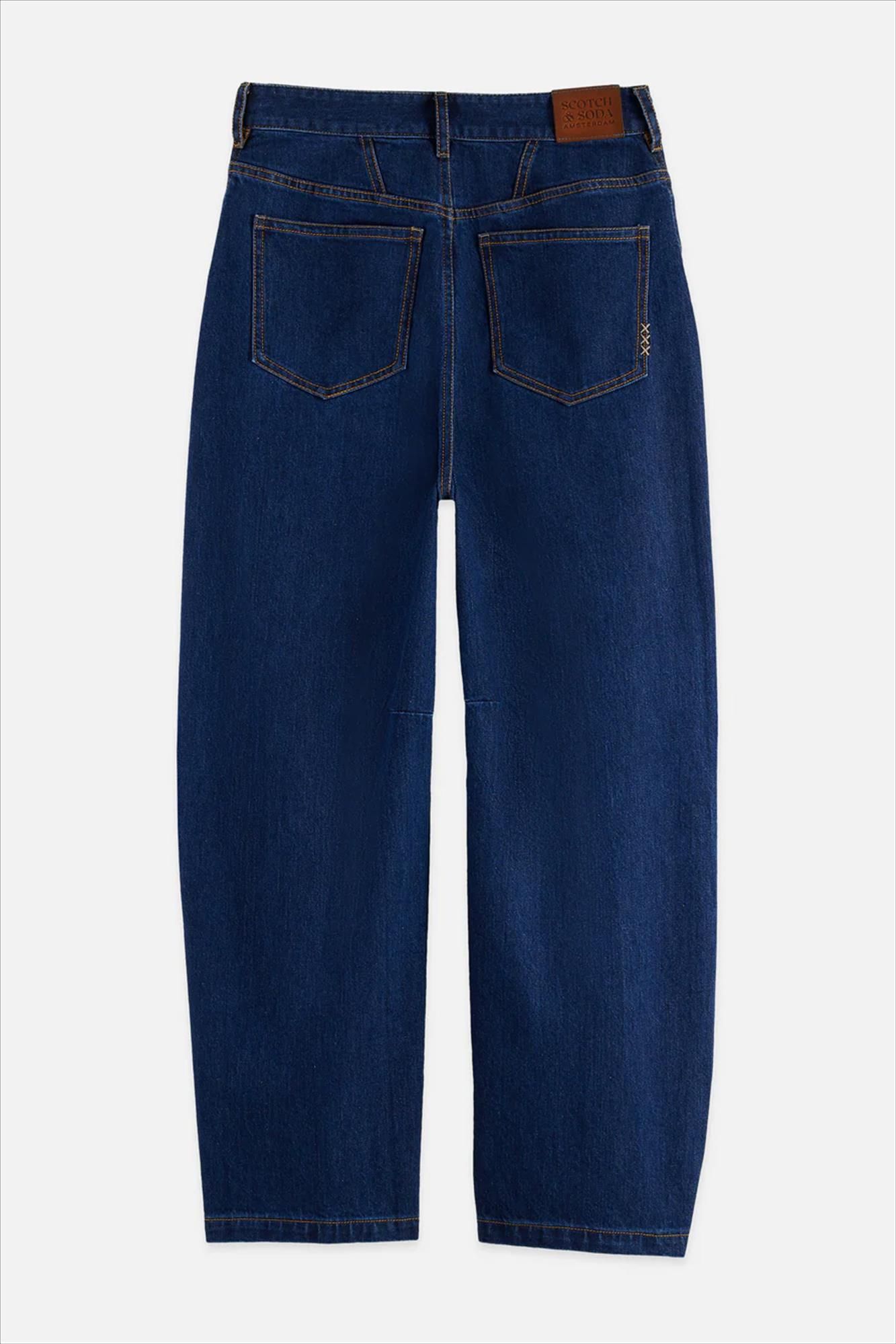 Scotch & Soda - Donkerblauwe The Loop barrel jeans