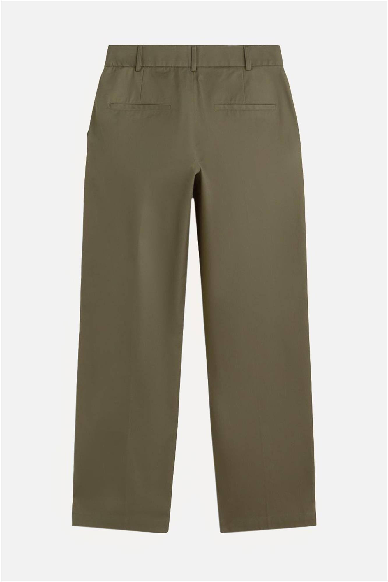 YERSE - Olijfgroene Straight chino