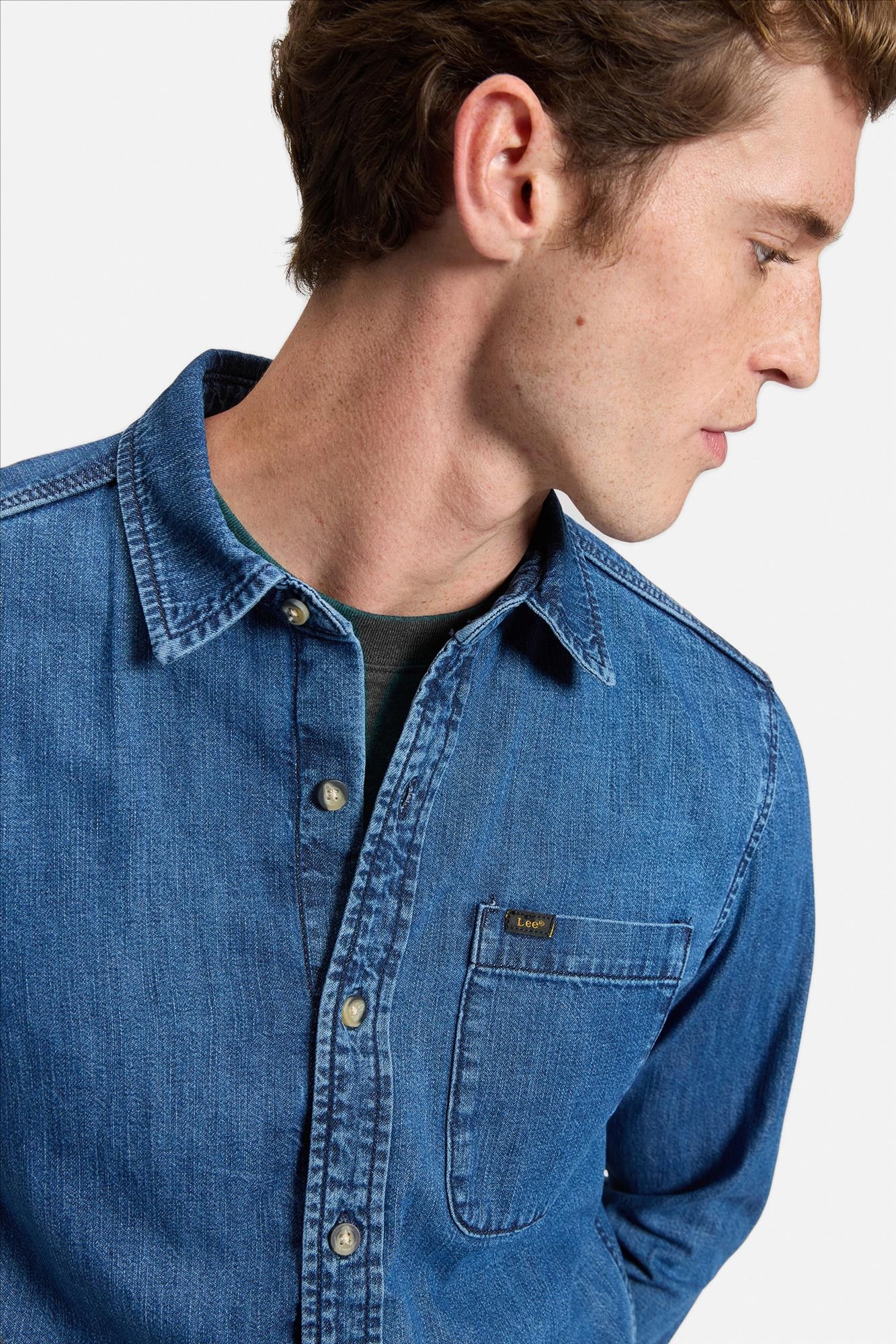 Lee - Blauw Leesure Regular hemd