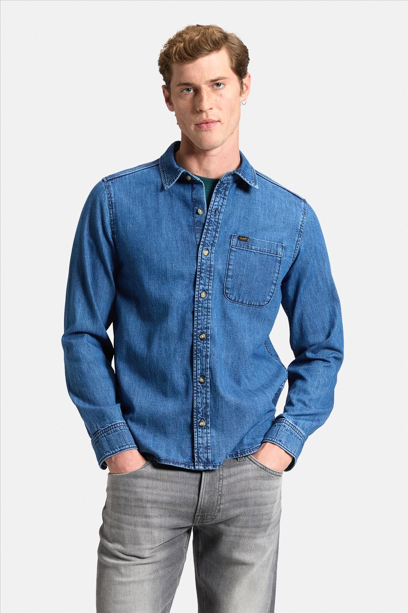 Lee - Blauw Leesure Regular hemd