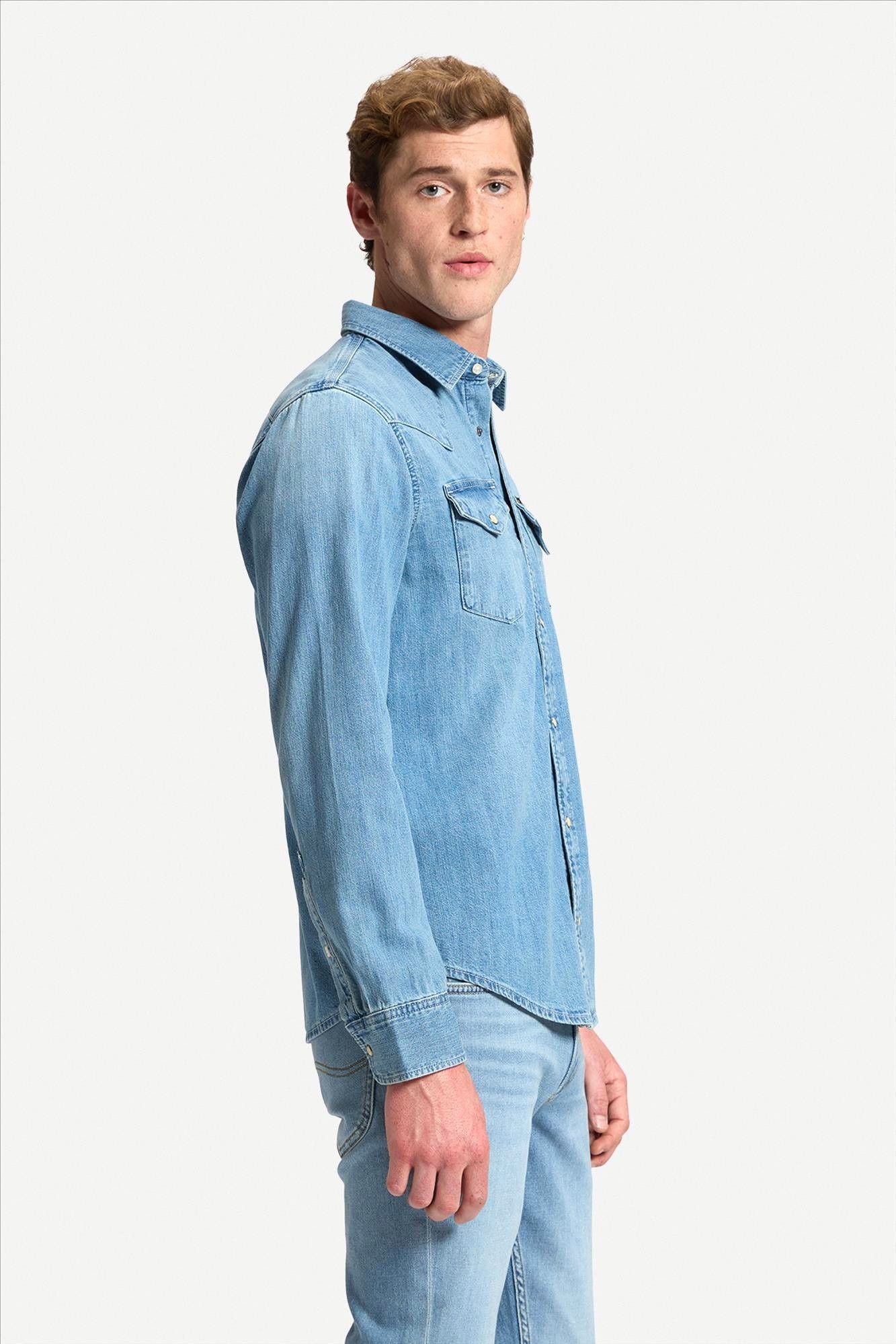 Lee - Lichtblauw Western jeanshemd