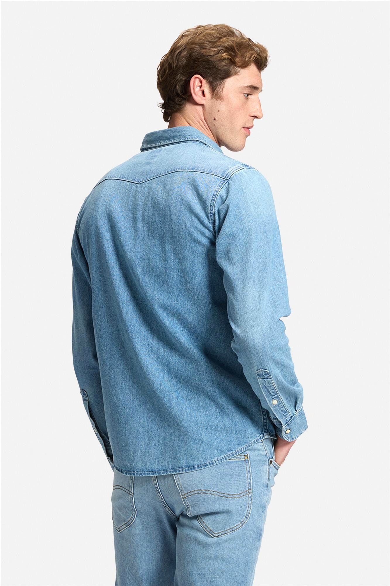 Lee - Lichtblauw Western jeanshemd