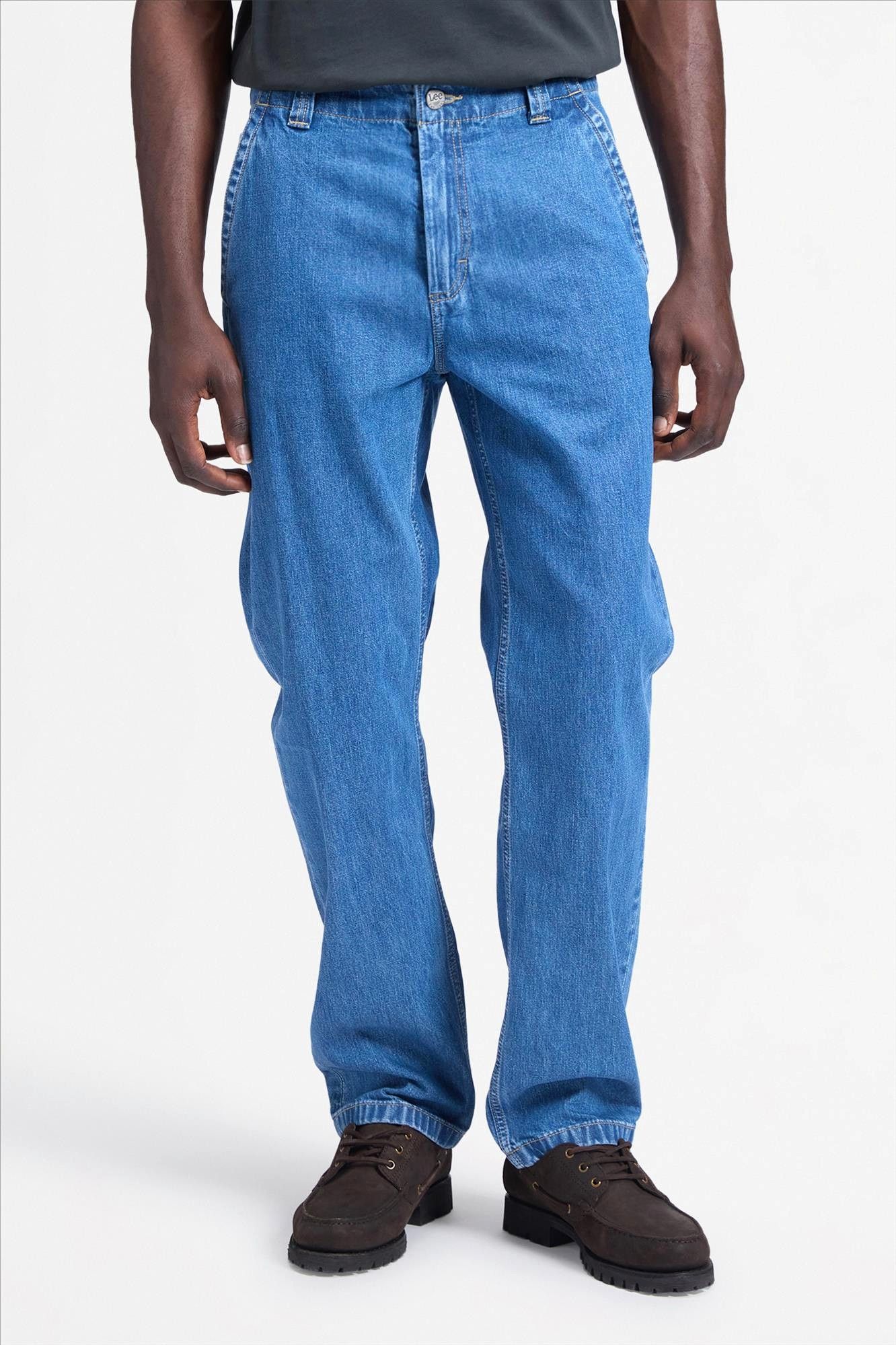 Lee - Blauwe Workwear loose chino jeans