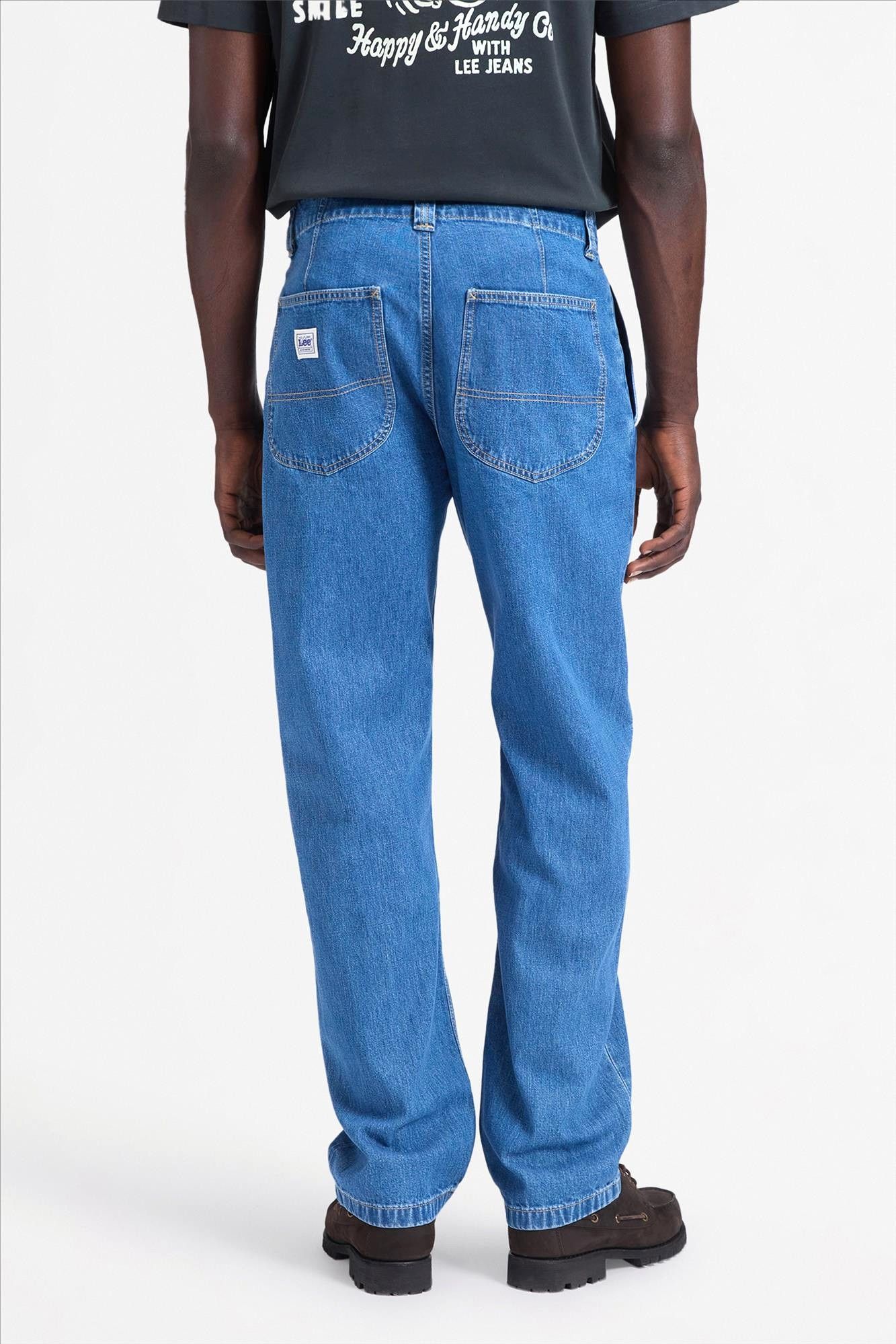 Lee - Blauwe Workwear loose chino jeans