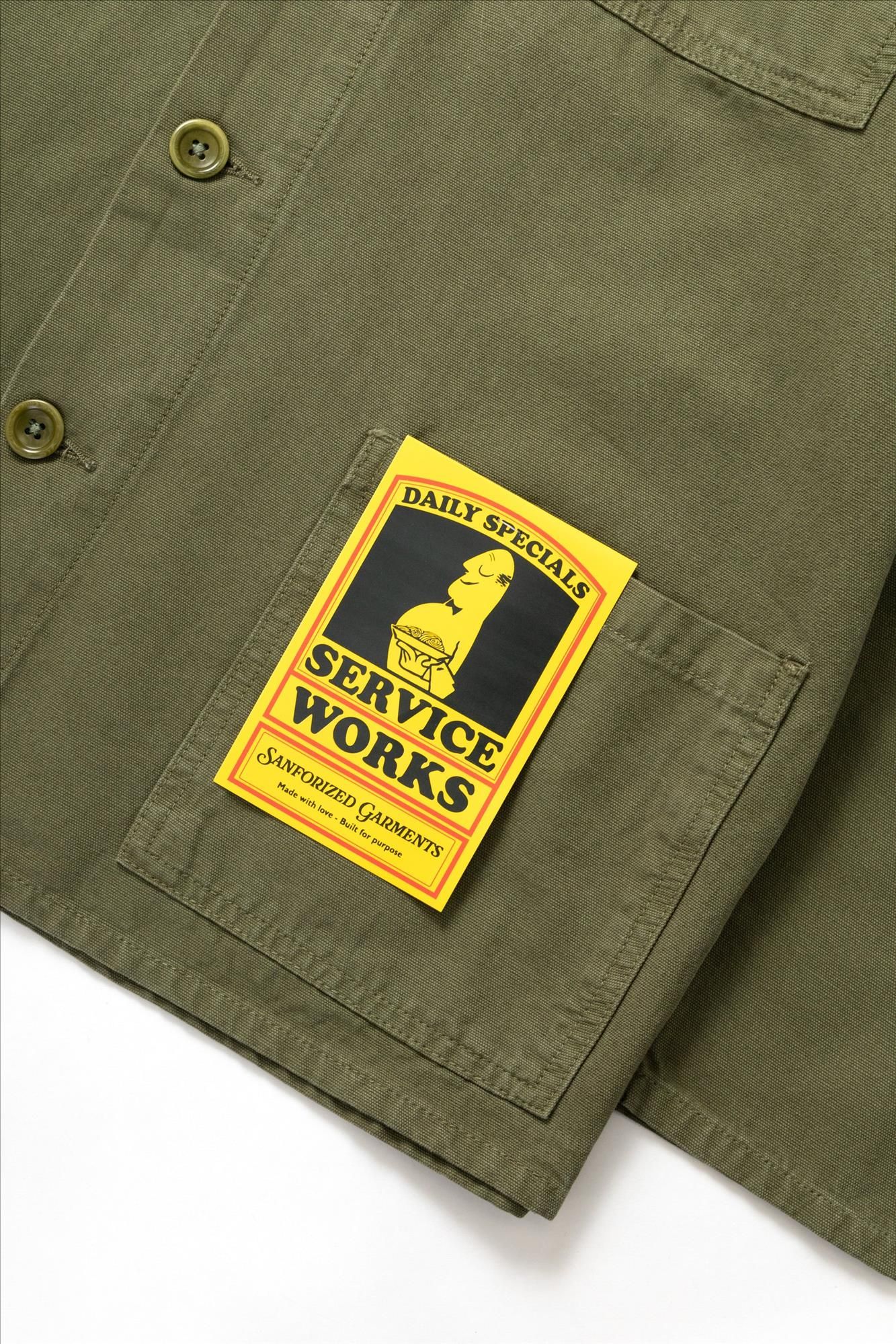 Service Works - Groen Classic Chore overhemd