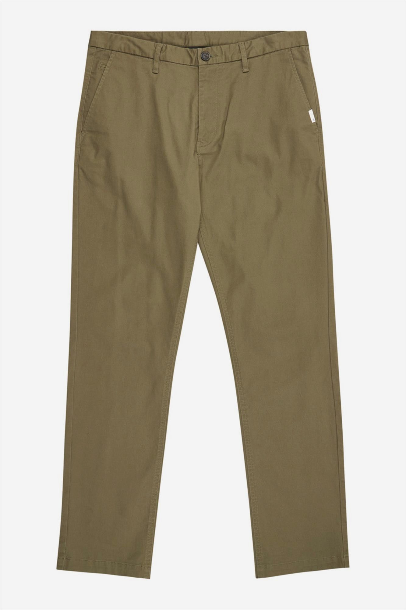 Element - Olijfgroene Regular Twill chino