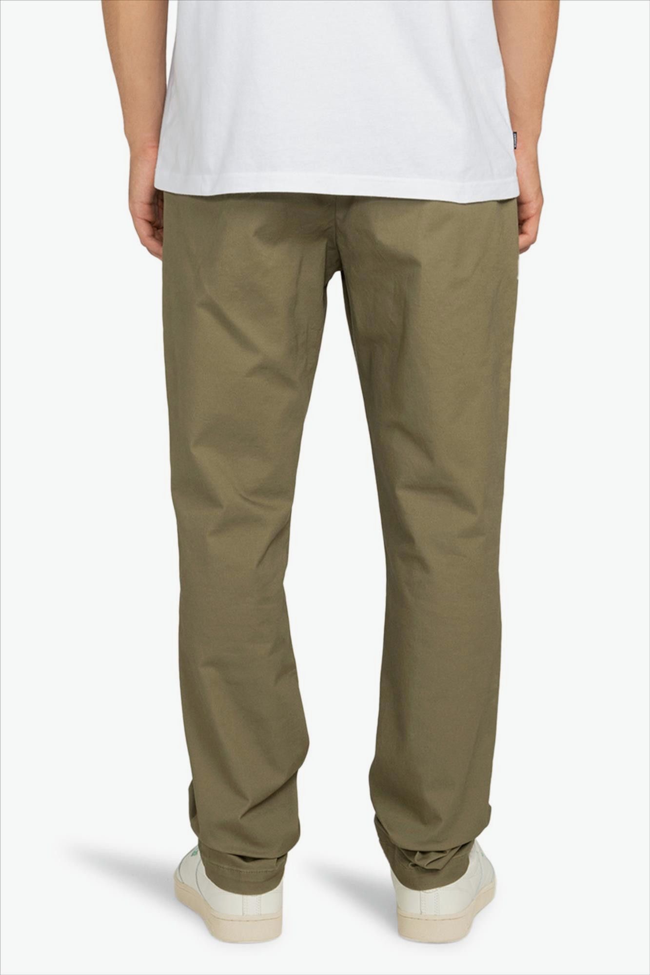 Element - Olijfgroene Regular Twill chino