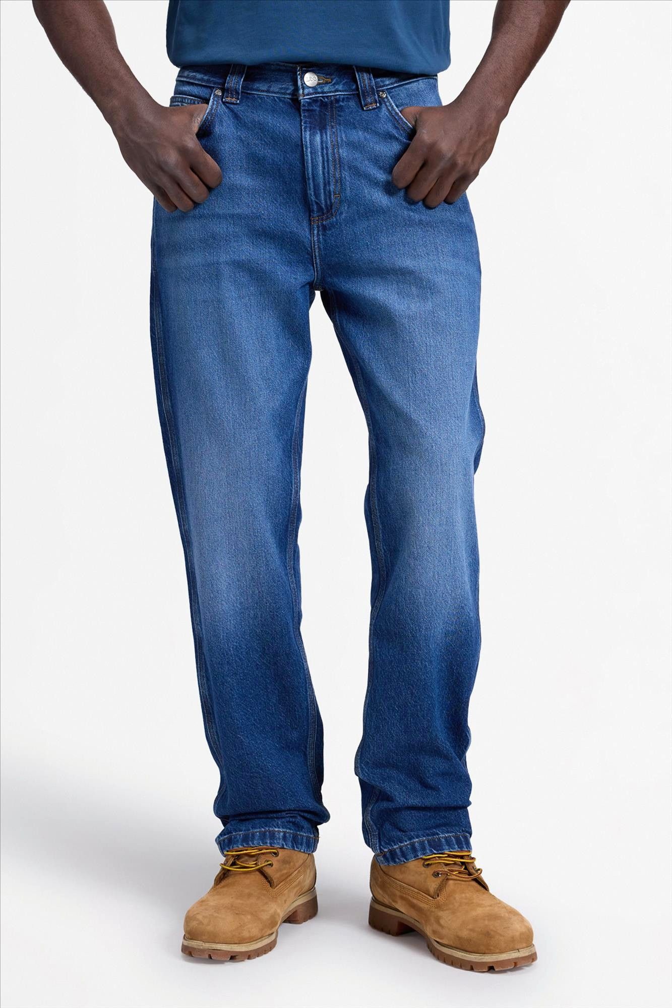 Lee - Blauwe Workwear Haden relaxed straight jeans