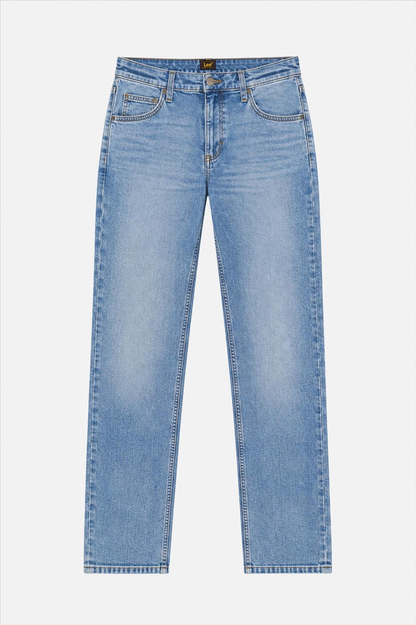 Lee - Blauwe David regular tapered jeans