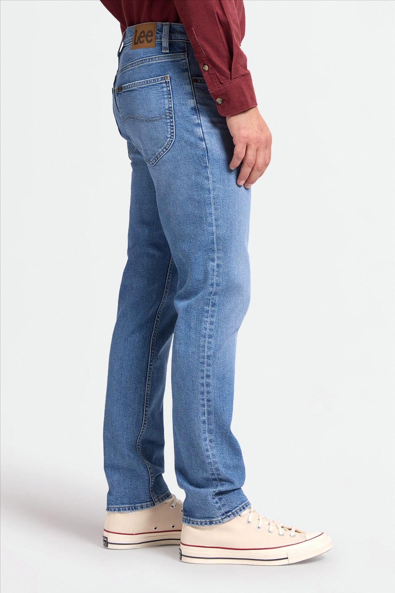 Lee - Blauwe David regular tapered jeans