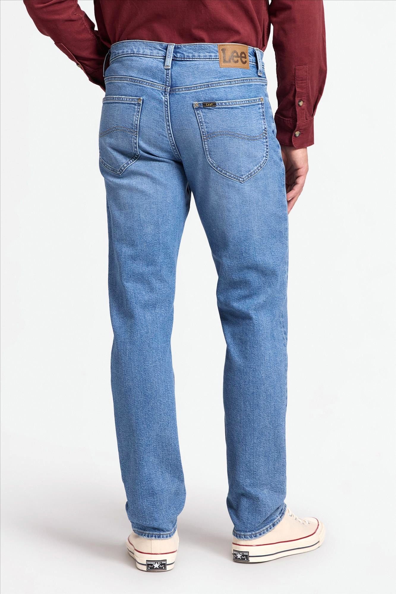 Lee - Blauwe David regular tapered jeans