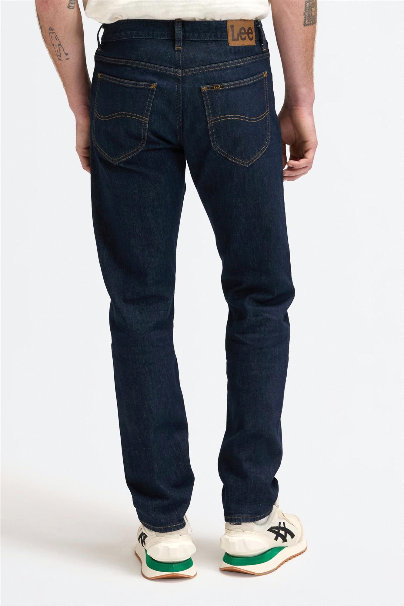 Lee - Donkerblauwe David regular tapered jeans