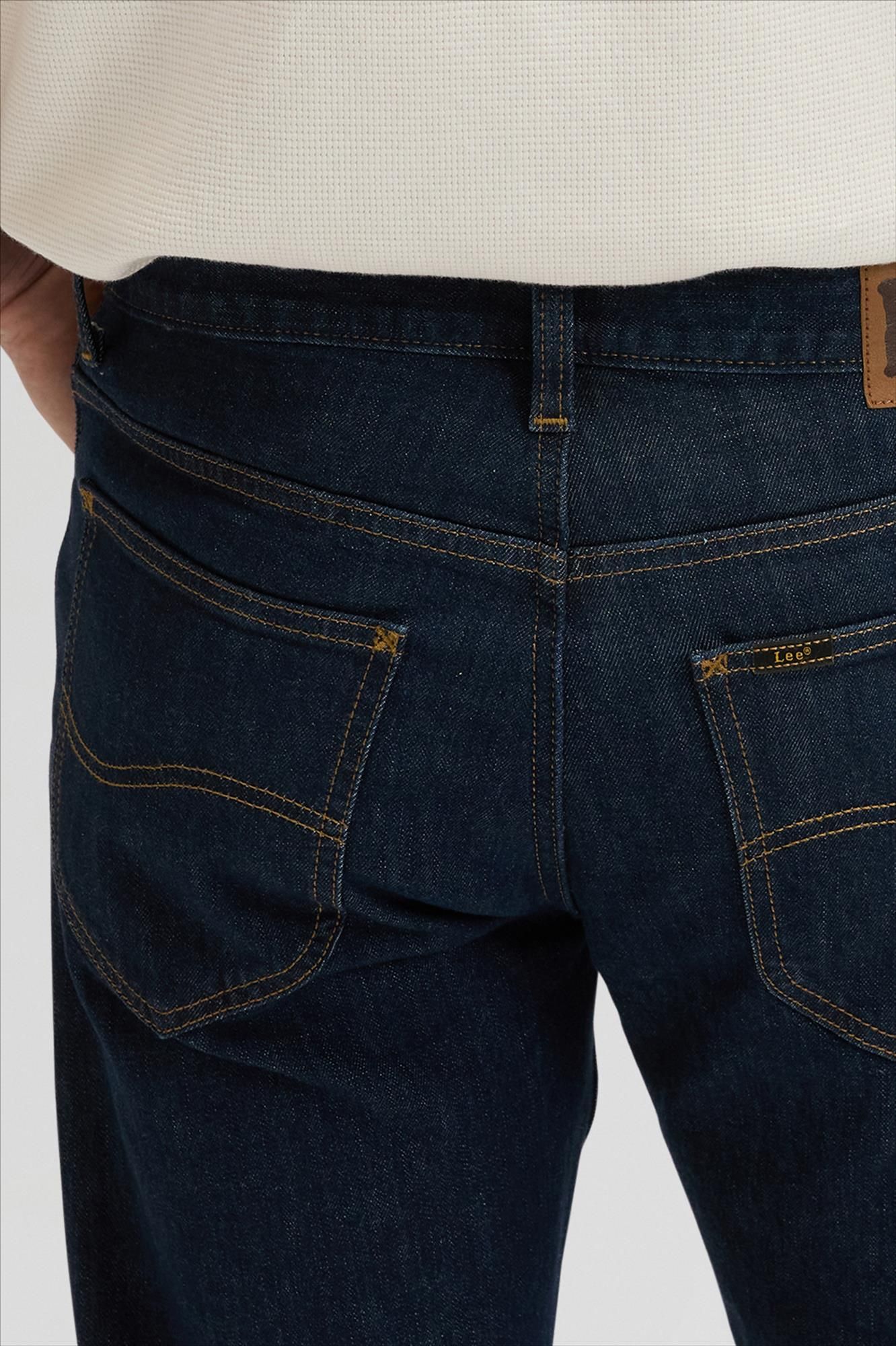 Lee - Donkerblauwe David regular tapered jeans