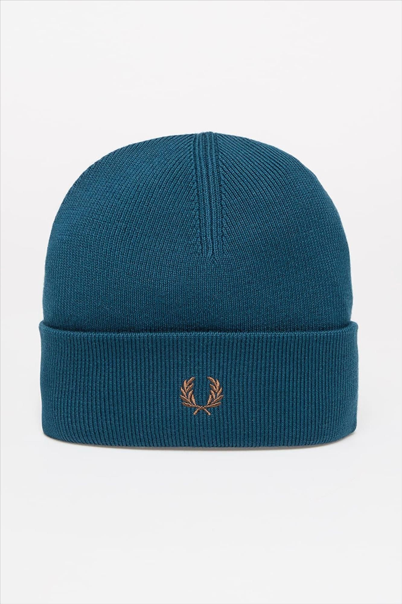 Fred Perry - Petrolblauwe Classic muts