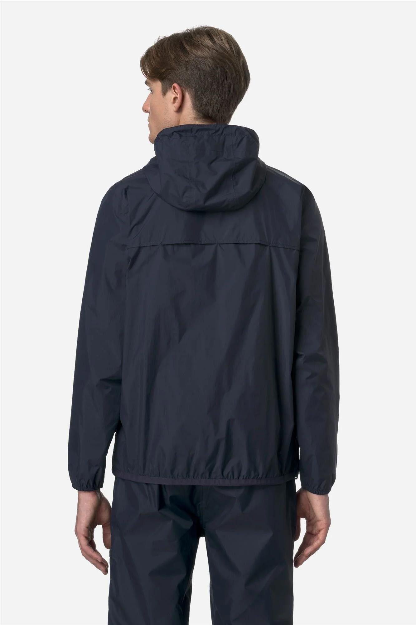 K-Way - Donkerblauwe Le Vrai Claude 4.0 regenjas