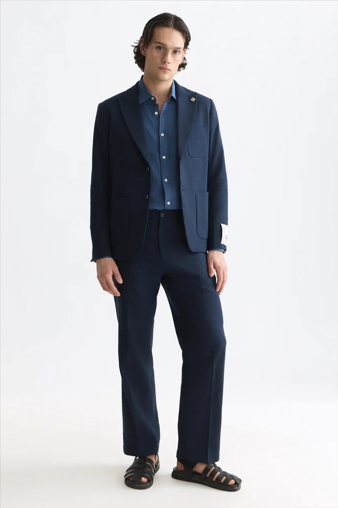 Scotch & Soda - Donkerblauwe Otis relaxed straight chino